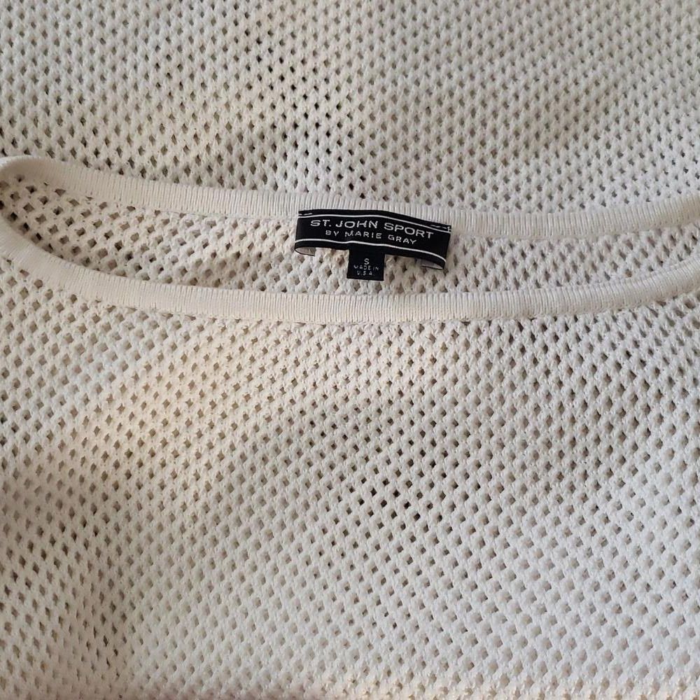Designer CT802 St. John Sport Crew Neck 3/4 Sleeve Sweater S Size S / US 4 / IT 40 - 7 Thumbnail