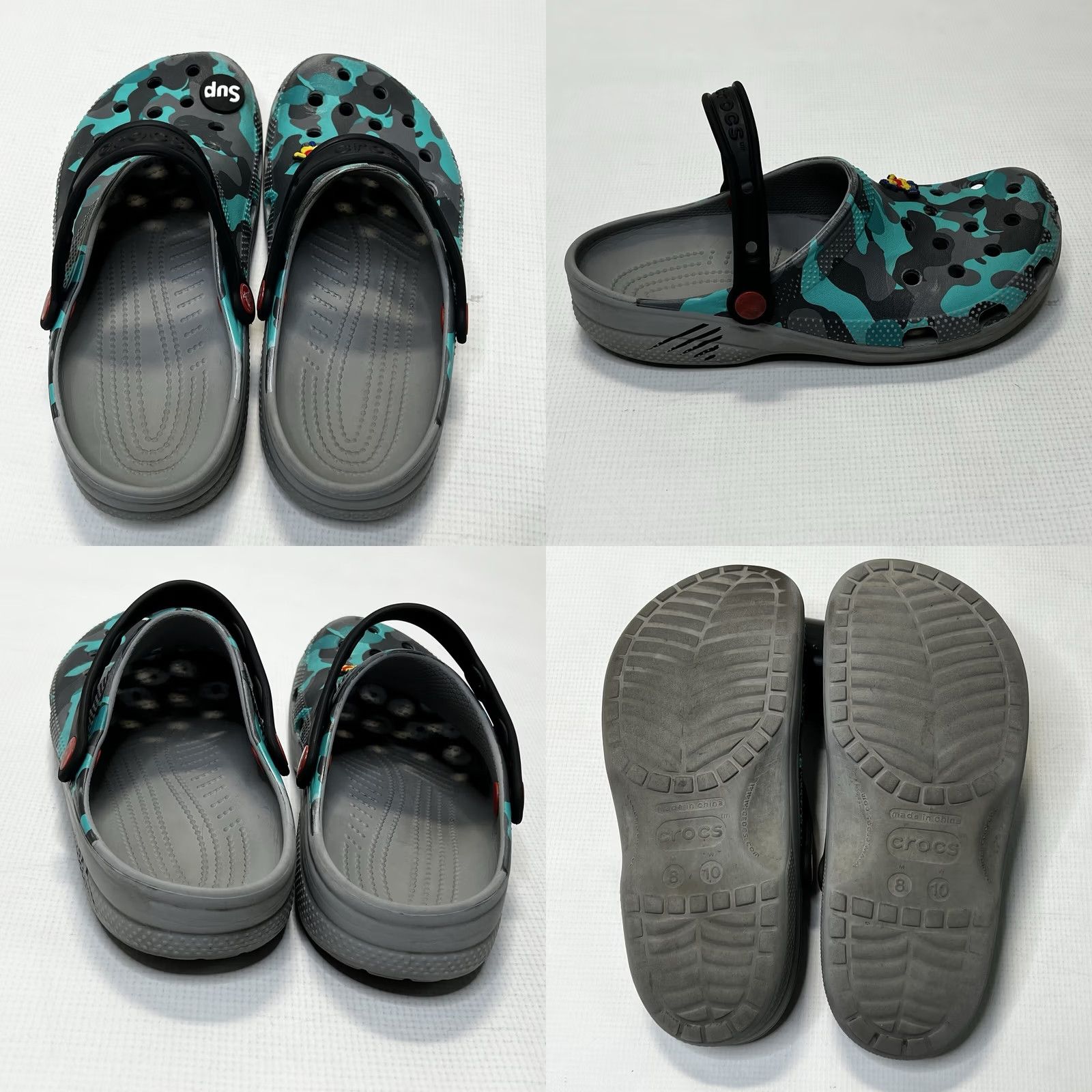 Crocs Disney Parks Star Wars Crocs Mandalorian Camo Clogs Size Mens 8 Womens 10 Adult Size ONE SIZE - 8 Thumbnail