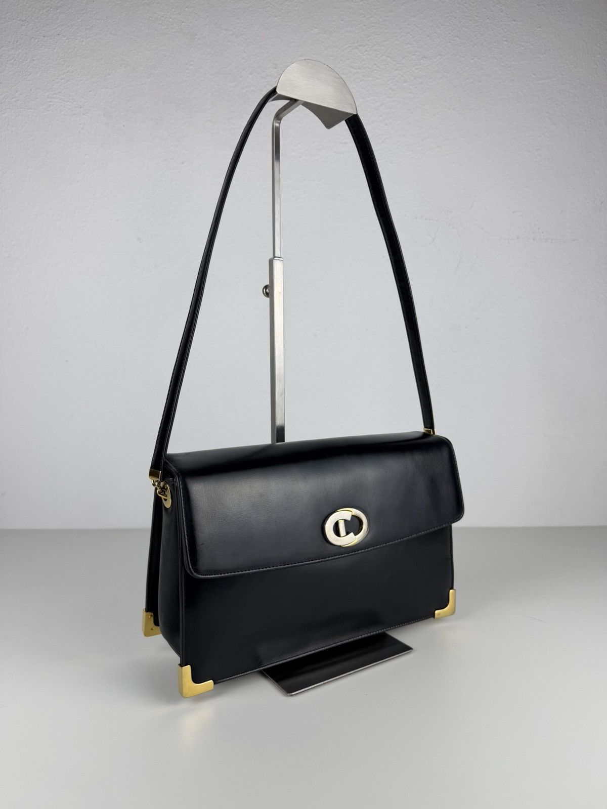 Dior Vintage 70s Dior box calf leather shoulder bag Size ONE SIZE - 6 Thumbnail