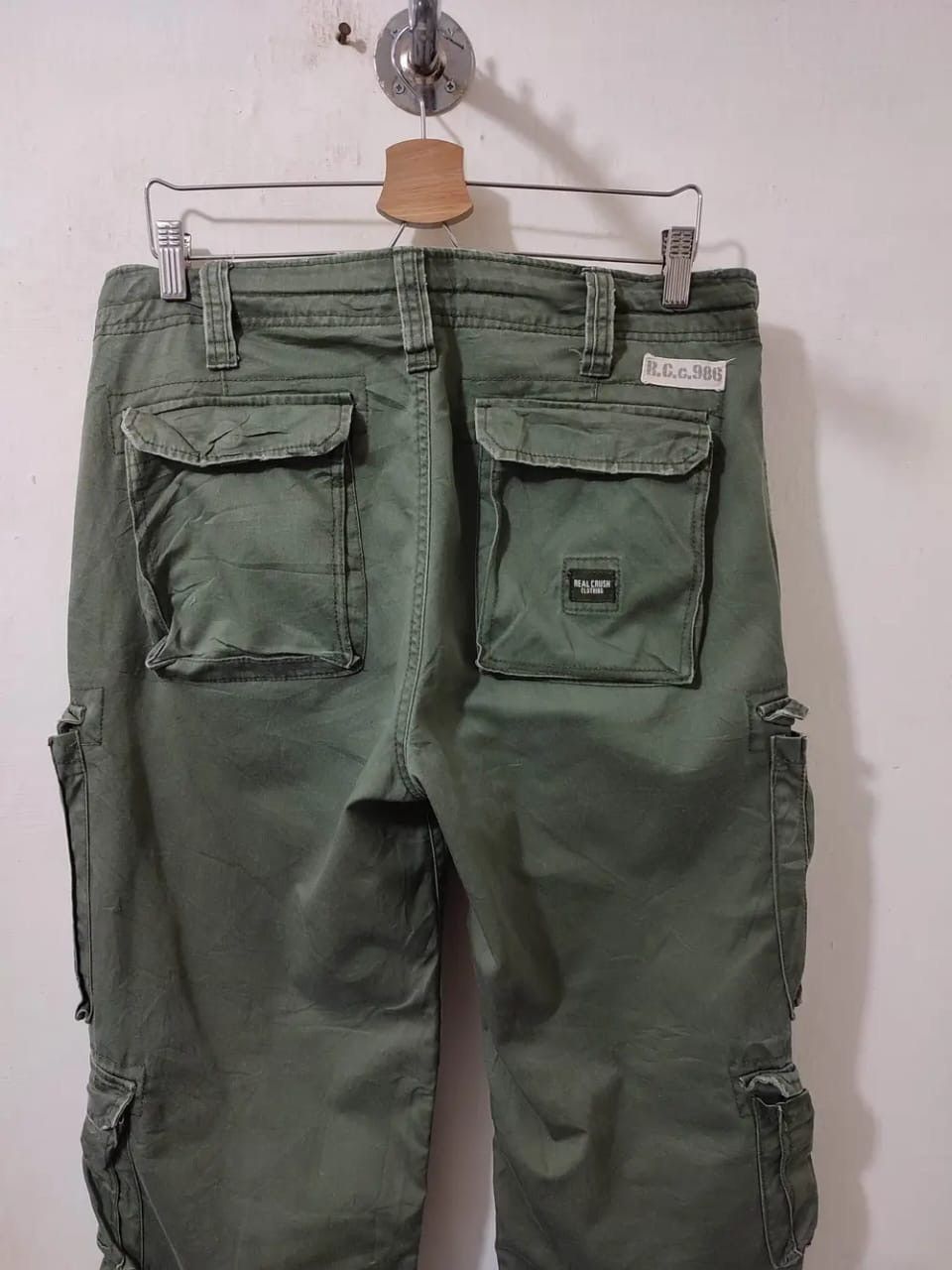 Japanese Brand Real Crush Clothing Multipocket Cargo Tactical Pants Size US 34 / EU 50 - 10 Thumbnail