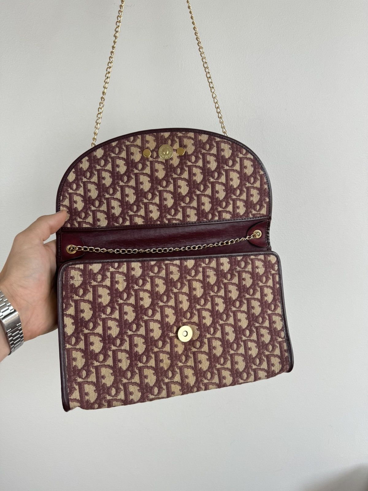 Christian Dior Monsieur Leather monogram bag clutch Christian Dior original luxury Size ONE SIZE - 4 Thumbnail