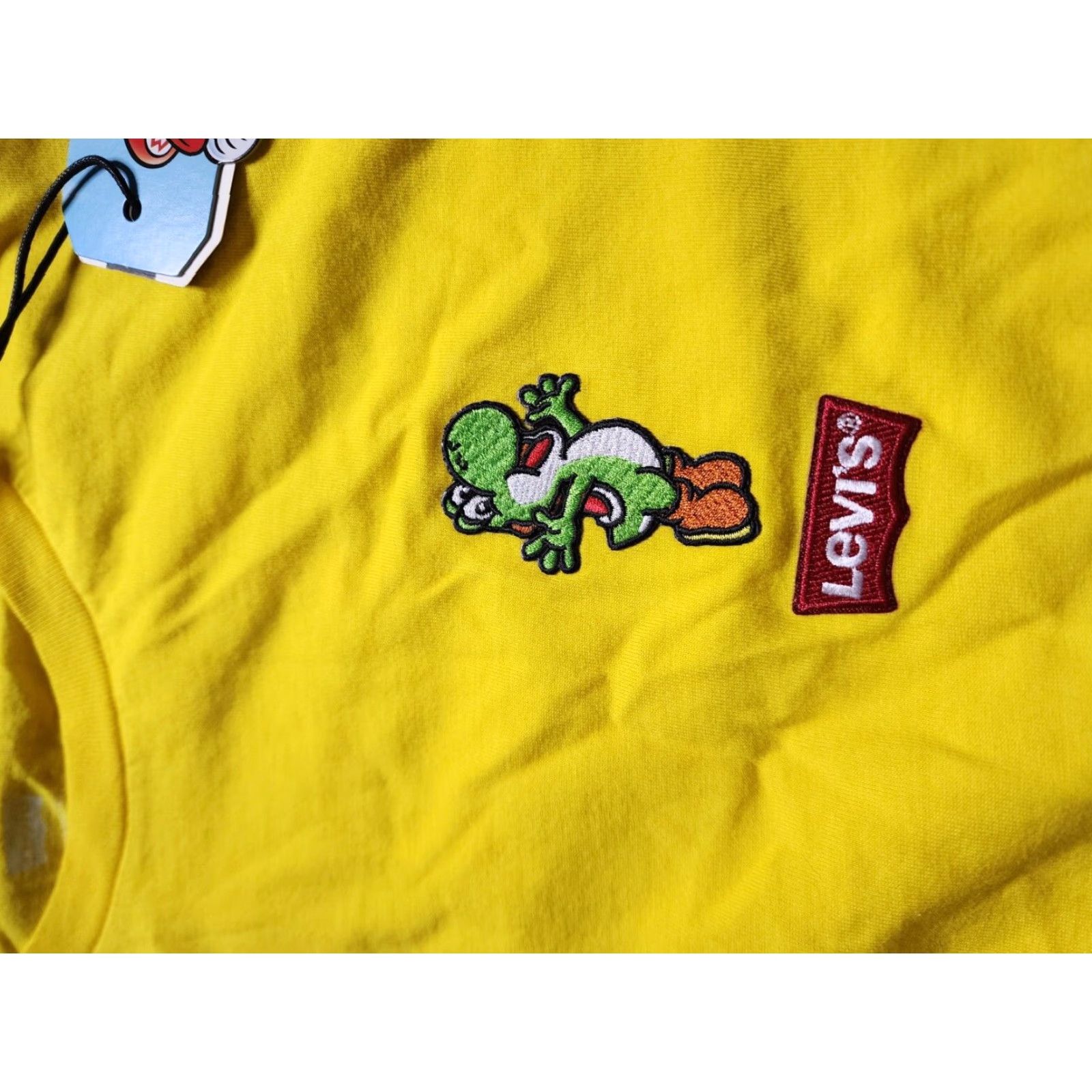 Levi's Levi's Super Mario Yoshi Graphic Yellow Short Sleeve T Shirt Double Sided Mens Large Nintendo Size US L / EU 52-54 / 3 - 4 Thumbnail