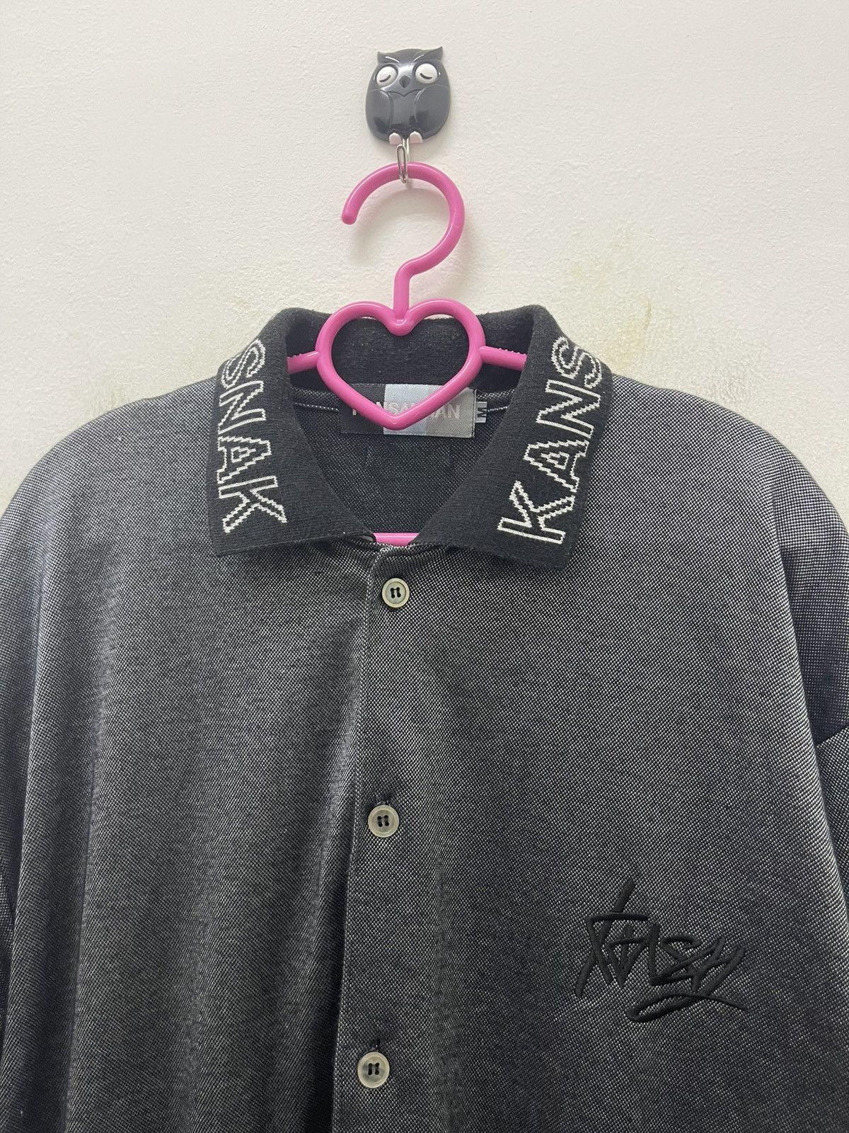 Kansai Yamamoto Rare Vintage KANSAI MAN Yamamoto Spell Out On Collar Size US M / EU 48-50 / 2 - 2 Thumbnail