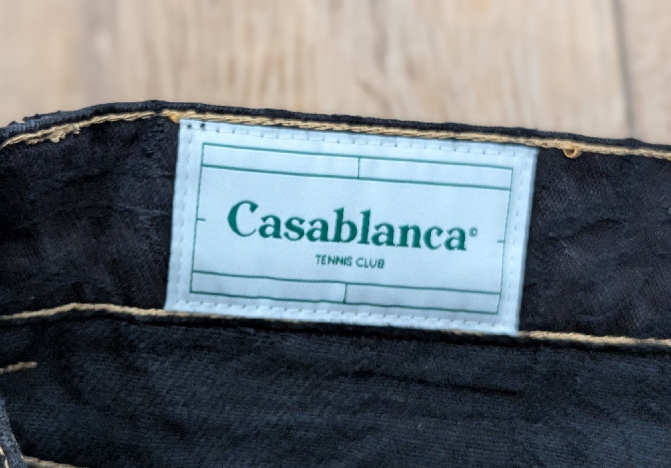 Casablanca CASABLANCA Jacquard Straight Leg Denim Jeans Black 30 Size US 30 / EU 46 - 8 Thumbnail