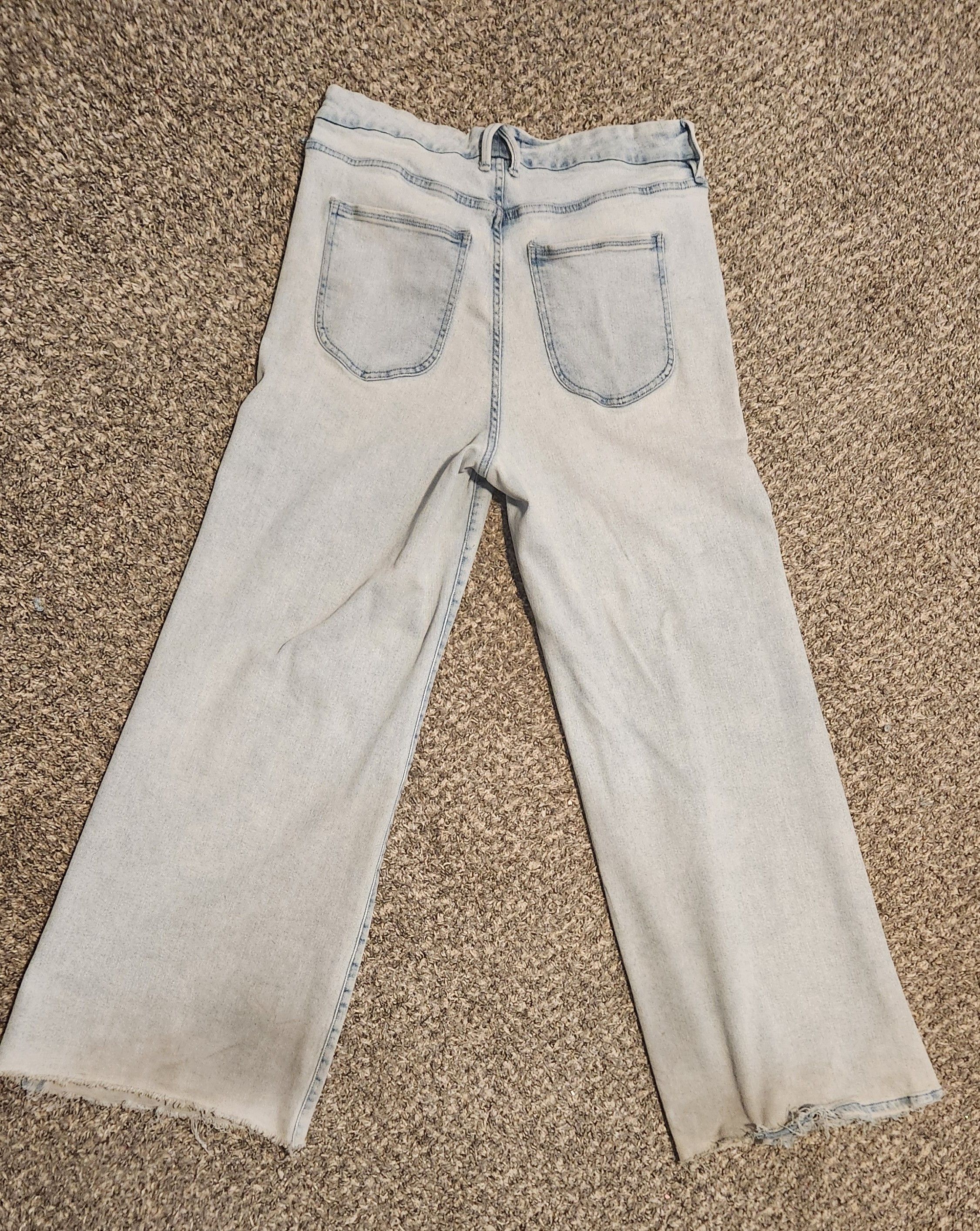 Good American Good American Acid-Wash Palazzo Jeans Size 38" / US 16 / IT 52 - 3 Thumbnail