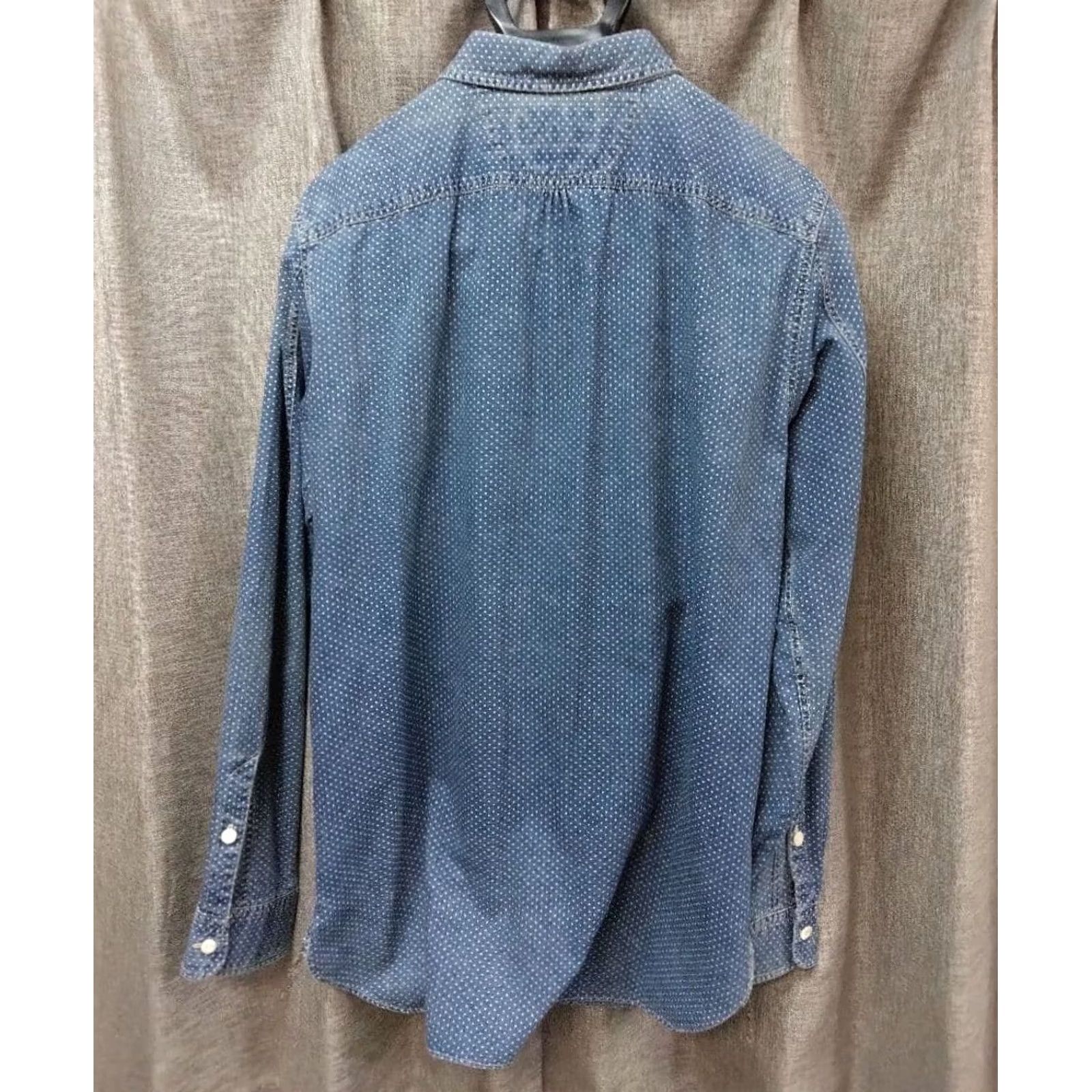 Ralph Lauren RRL Ralph Lauren Indigo Polka Dot Long Sleeve Casual Shirt Size M Blue Men's Size US M / EU 48-50 / 2 - 3 Thumbnail