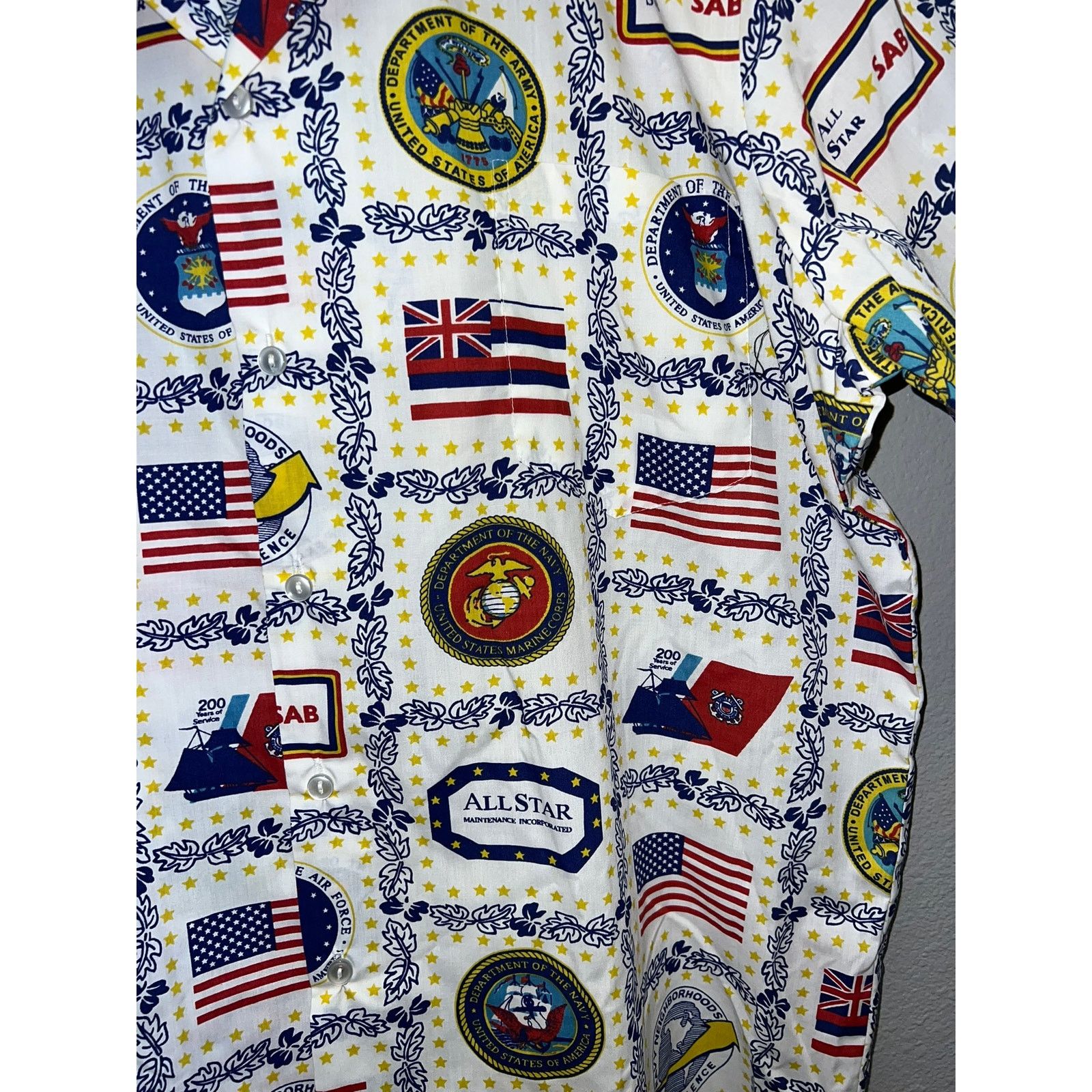 Hilo Hattie Vintage Hilo Hattie Army Shirt US Air Force Navy Button Up X Size US XL / EU 56 / 4 - 6 Thumbnail