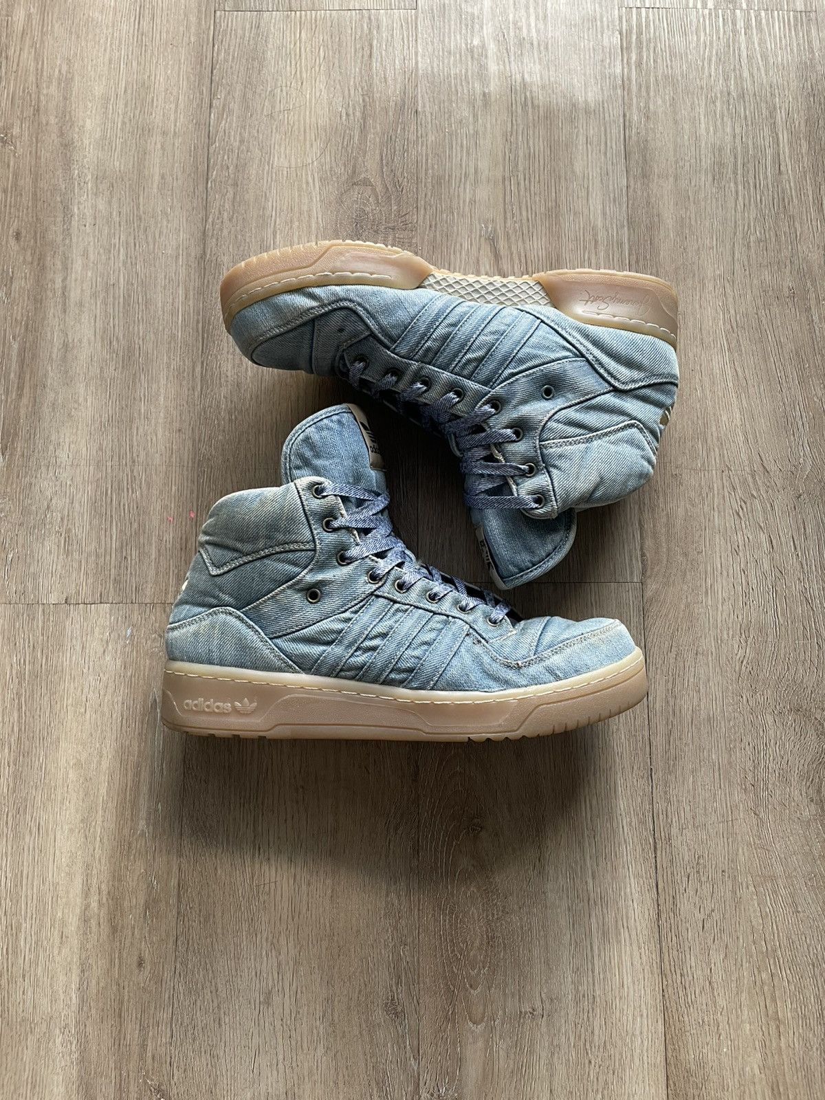 Adidas × Jeremy Scott Adidas x Jeremy Scott JS Wings Denim 2.0 Size US 9.5 / EU 42-43 - 3 Thumbnail
