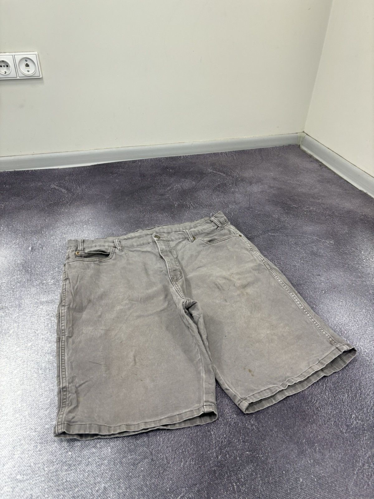 Dickies Vintage Dickies Y2K Workwear Gray Hype Baggy Shorts Jorts Size US 38 / EU 54 - 9 Thumbnail