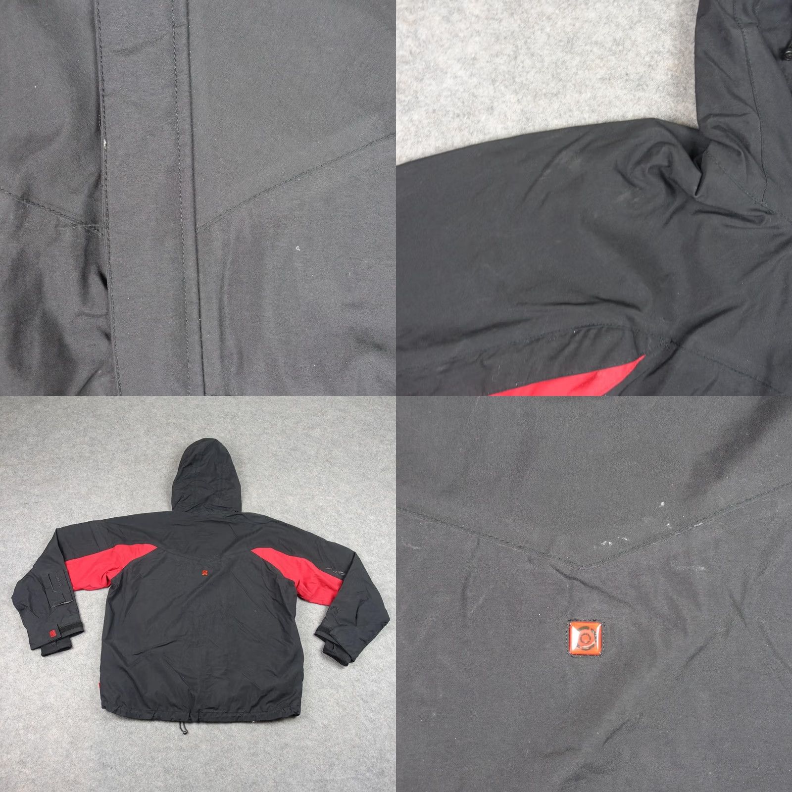 Vintage Nitro Snowboards Ski Jacket Mens Medium Black Red Rogue 20K Hooded Waterproof Size US M / EU 48-50 / 2 - 8 Thumbnail