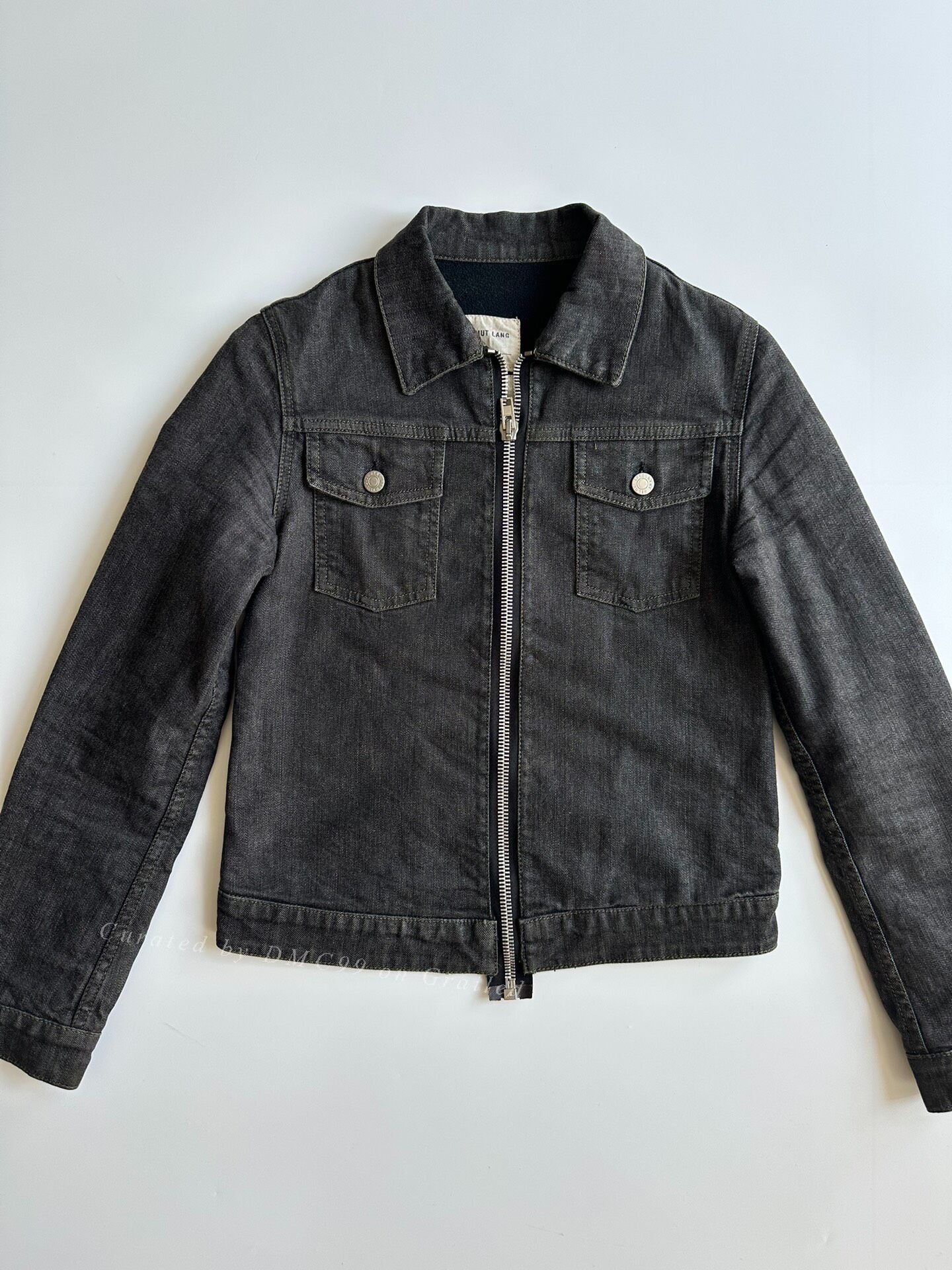 ジャケット・アウター Helmut Lang Fur Collar Wax Denim Jacket Helmut Lang Helmut Lang Mr. 87 Wax Denim Jacket with Faux Fur