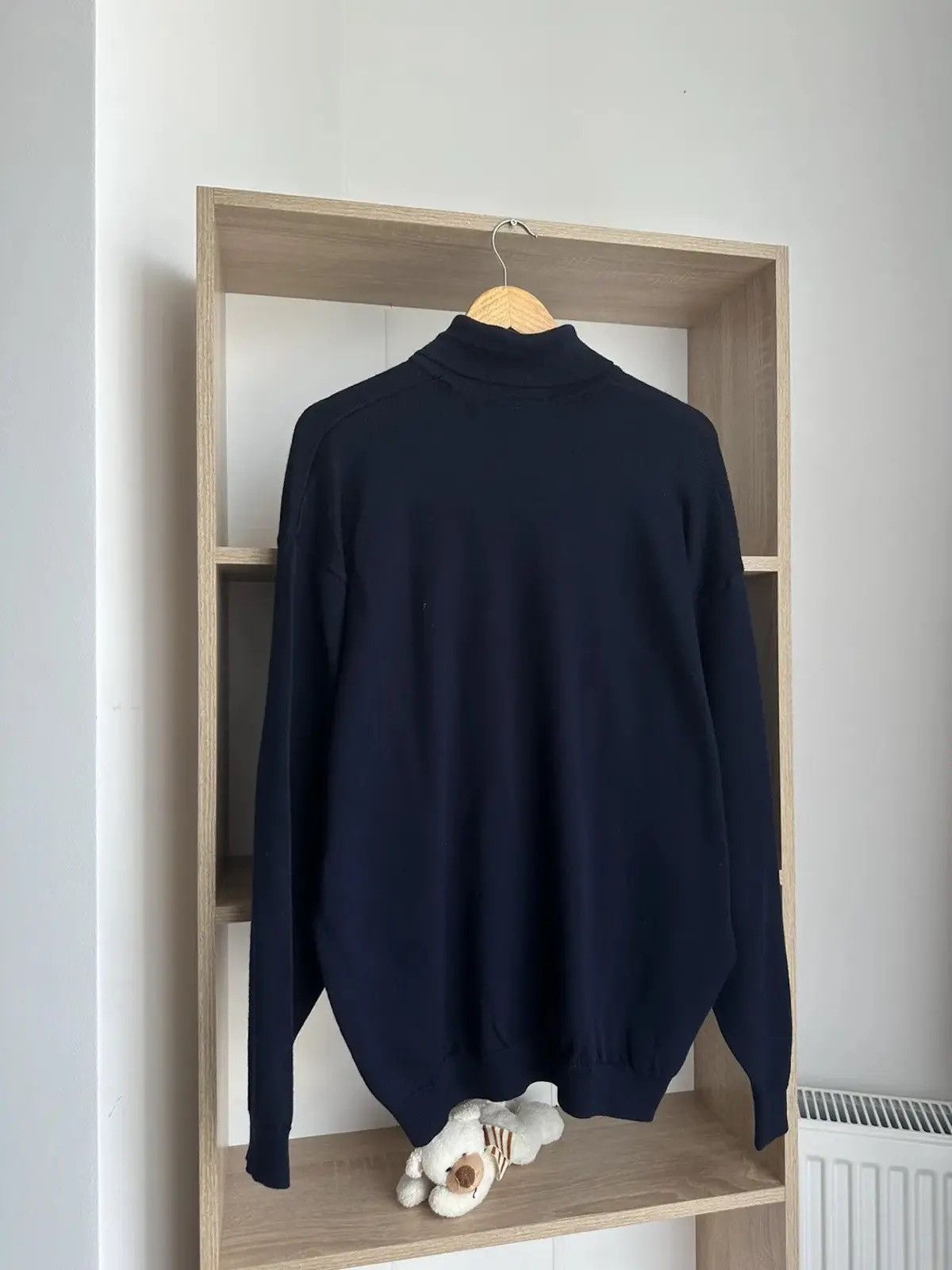 Lacoste Vintage Lacoste Sweater Turtleneck Blue Big Logo Size US M / EU 48-50 / 2 - 9 Thumbnail