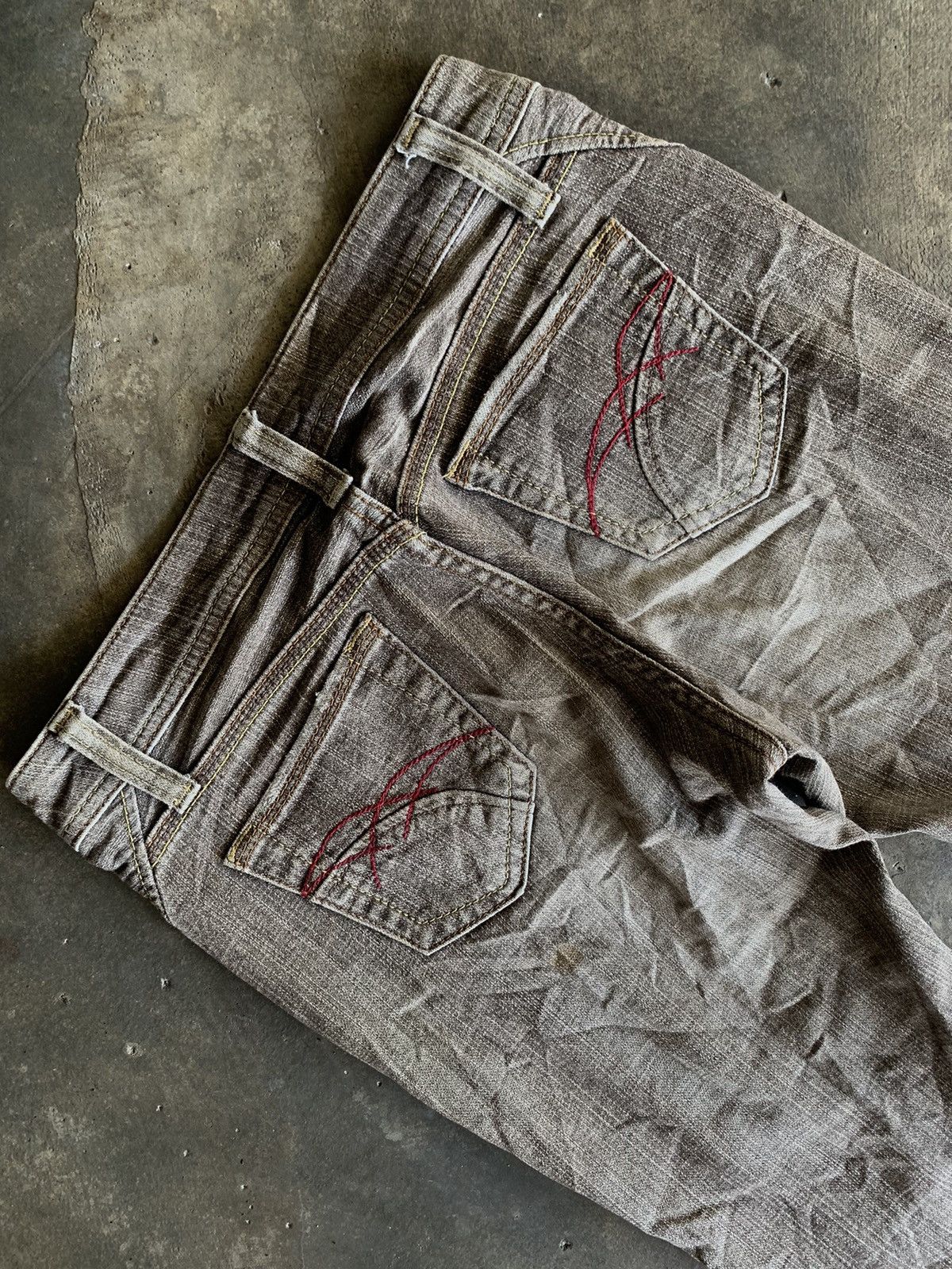 Japanese Brand BOOT CUT GEORGIA LOVE IFSIXWASNINE DENIM PANTS Size US 28 / EU 44 - 4 Thumbnail