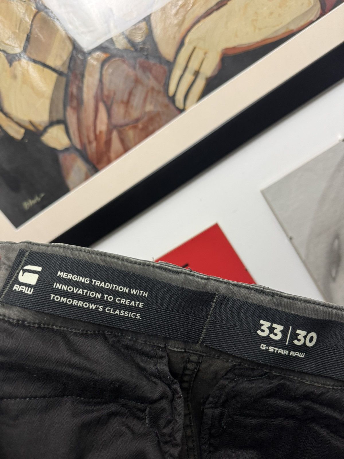 G-Star G Star Raw Olive Tactical Cargo Biker Pant Vintage Y2k Hype Size US 33 - 5 Thumbnail