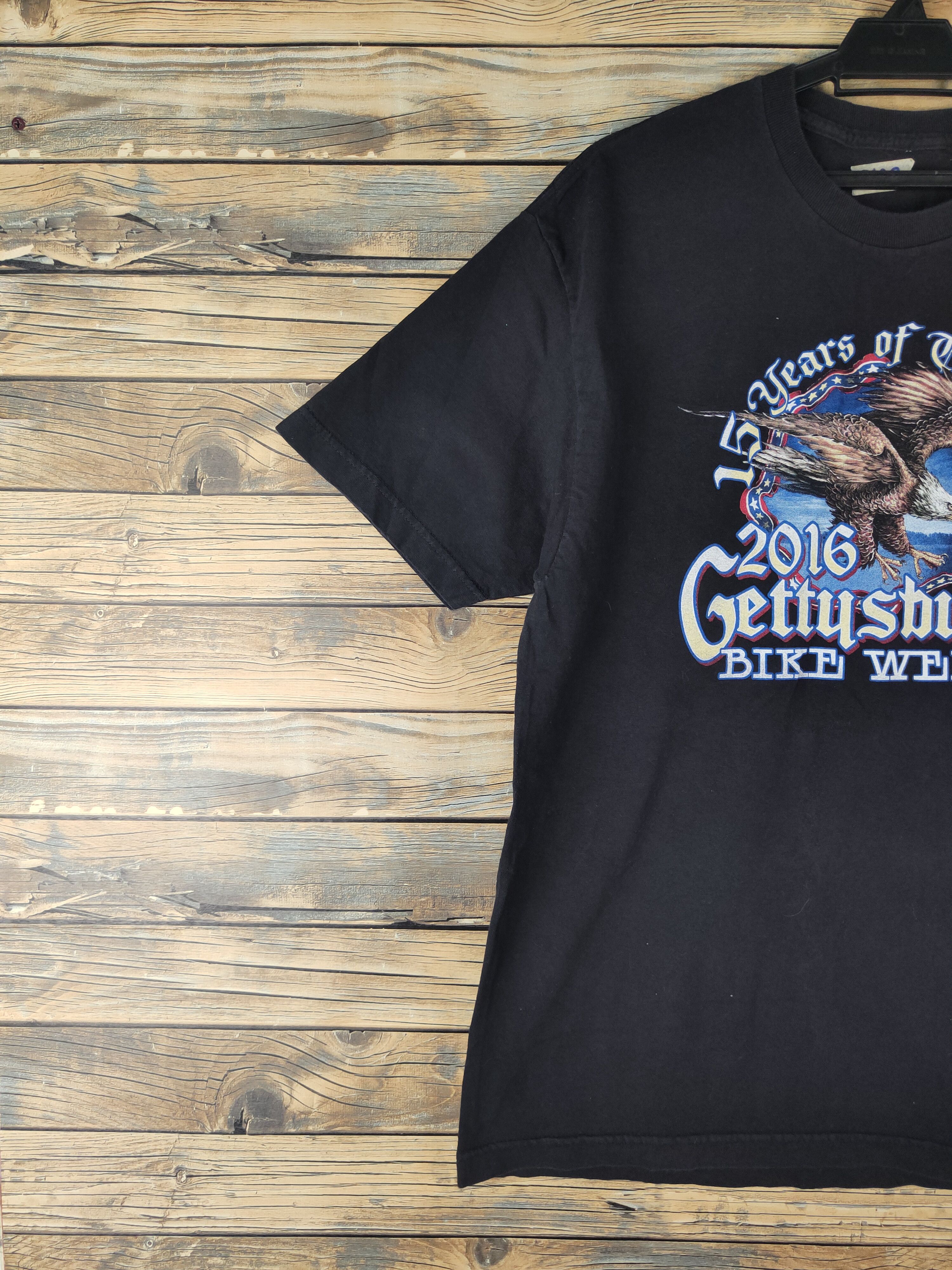 Other DL Gettysburg Bike Week Black Short Sleeve T-shirt #2138 Size US L / EU 52-54 / 3 - 4 Thumbnail