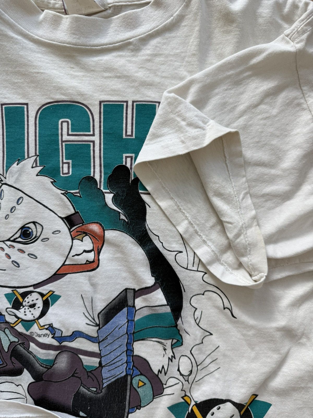 NHL Vintage 90s Mighty Ducks Anaheim NHL Hockey Disney Size US XL / EU 56 / 4 - 13 Thumbnail