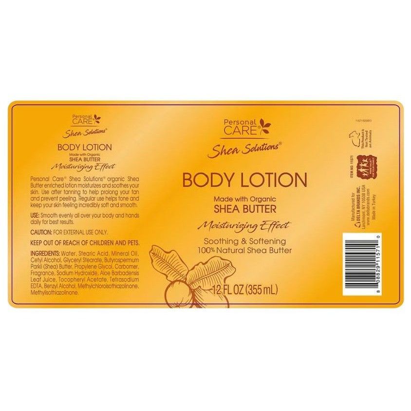 Designer Shea Solutions Natural Shea Butter Body Lotion Soothes & Sof Size ONE SIZE - 2 Thumbnail