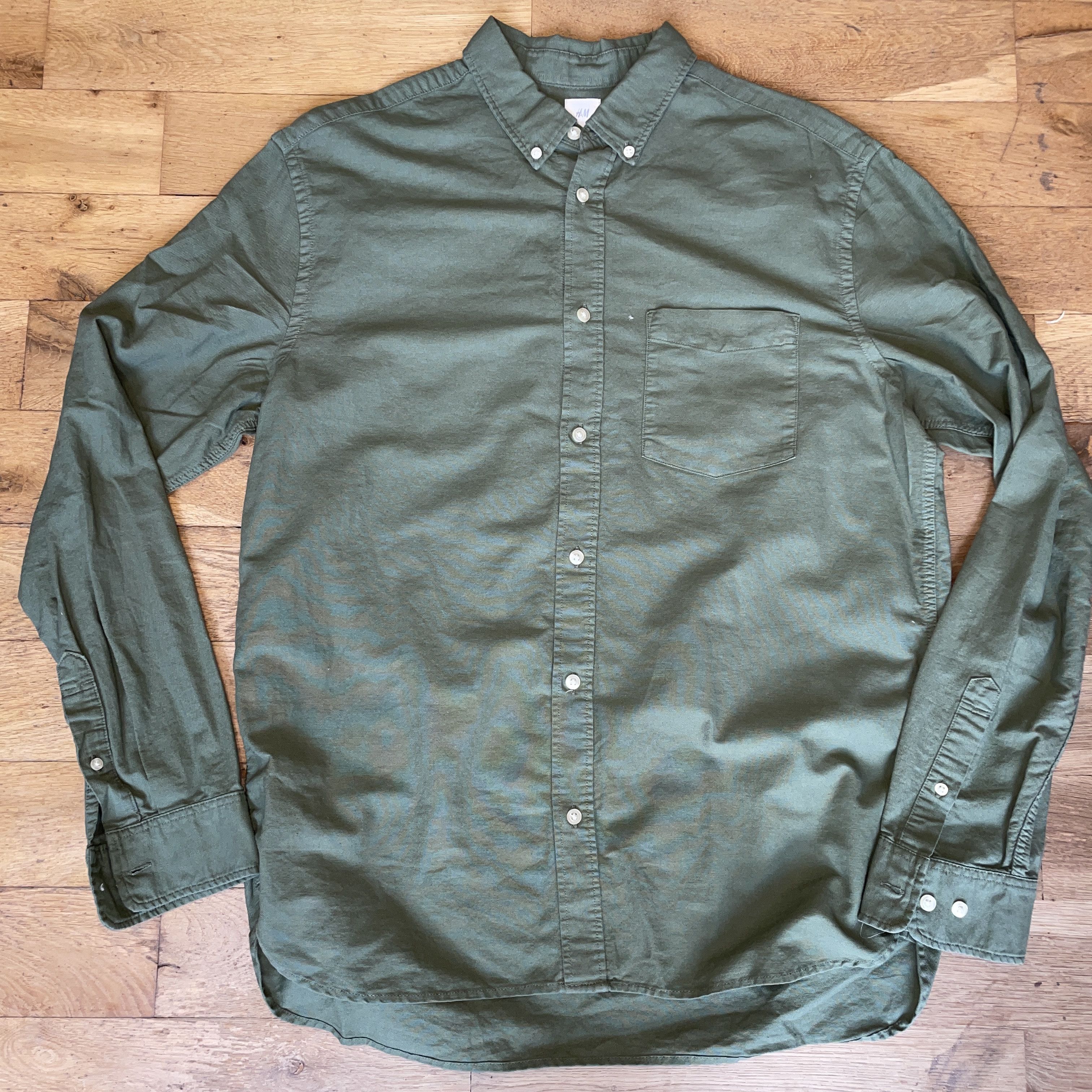 H&M H&m Men's Fashionable Elegant Shirt Regular Fit Size L Size US L / EU 52-54 / 3 - 1 Thumbnail