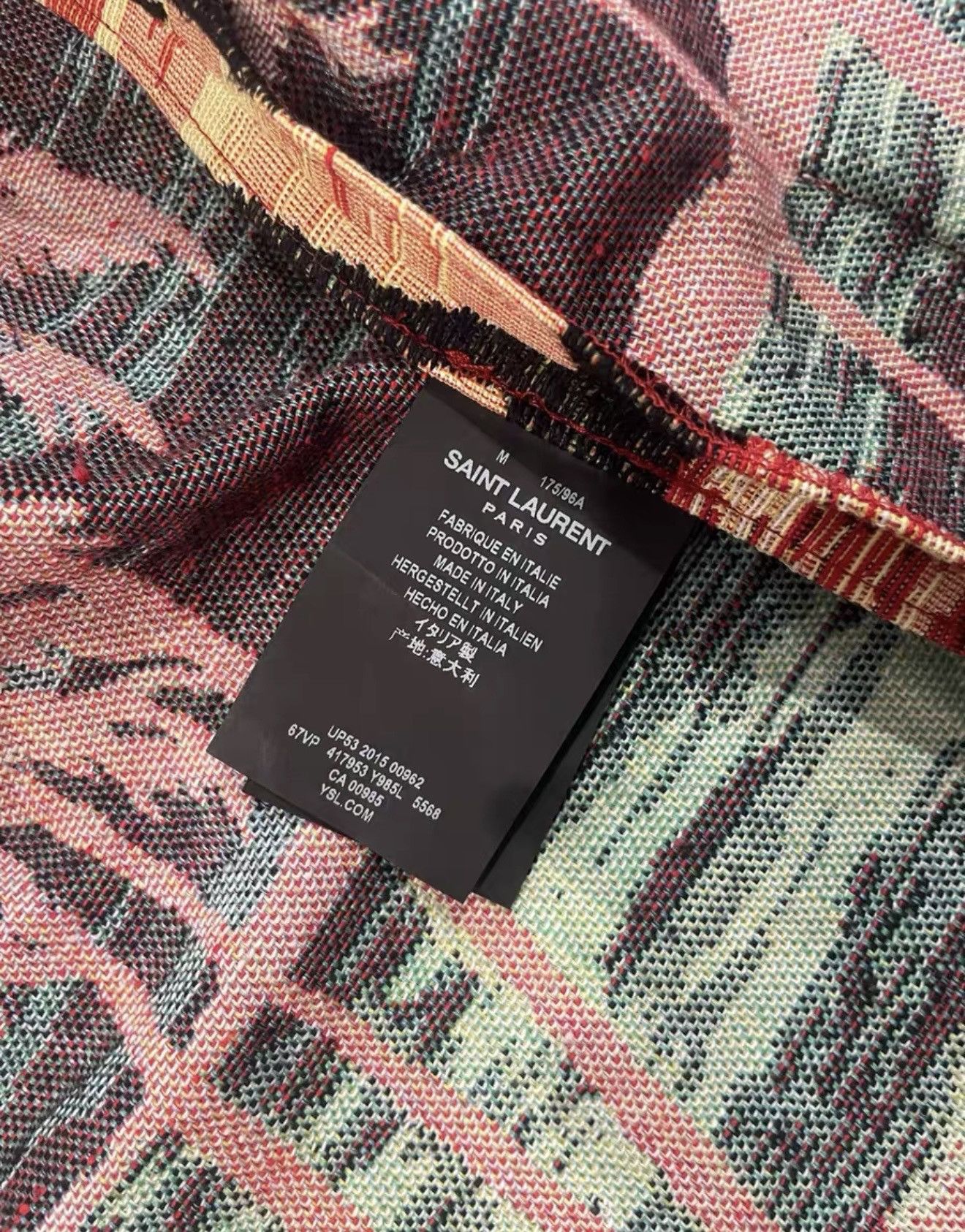 Saint Laurent Paris Saint Laurent 16SS Palm Tree Cape Jacket Size US M / EU 48-50 / 2 - 4 Thumbnail