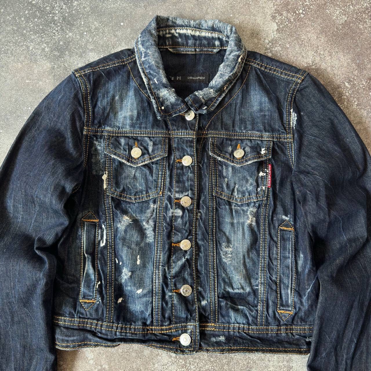Dsquared2 Dsquared2 Distressed Washed Denim Jacket Size M / US 6-8 / IT 42-44 - 3 Thumbnail