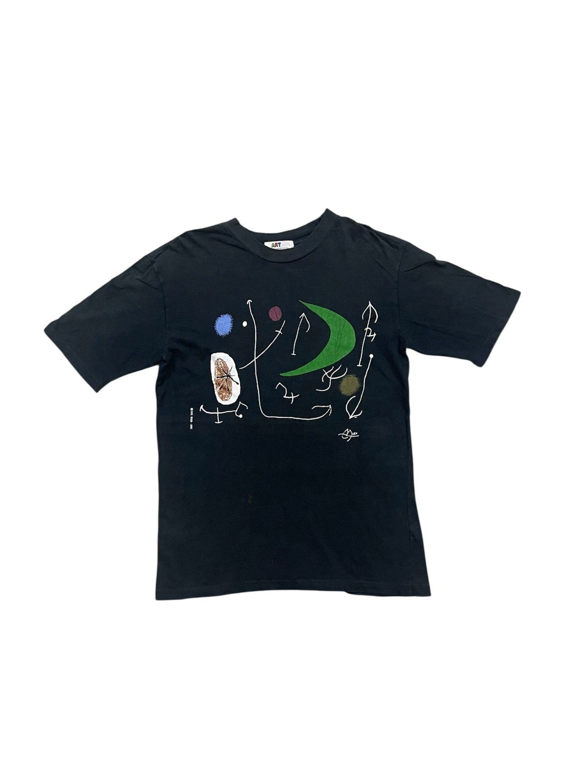 Vintage VINTAGE 1995 SUCC JOAN MIRO ART BLACK TEES FADED Size US M / EU 48-50 / 2 - 1 Thumbnail