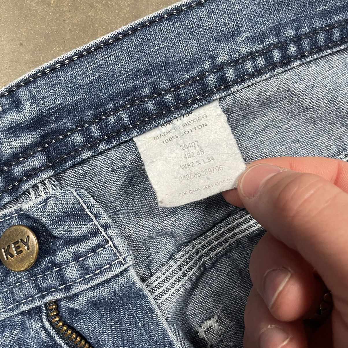Vintage Vintage Key Baggy Carpenter Jeans Dark Wash Skater Denim Size US 32 / EU 48 - 8 Thumbnail