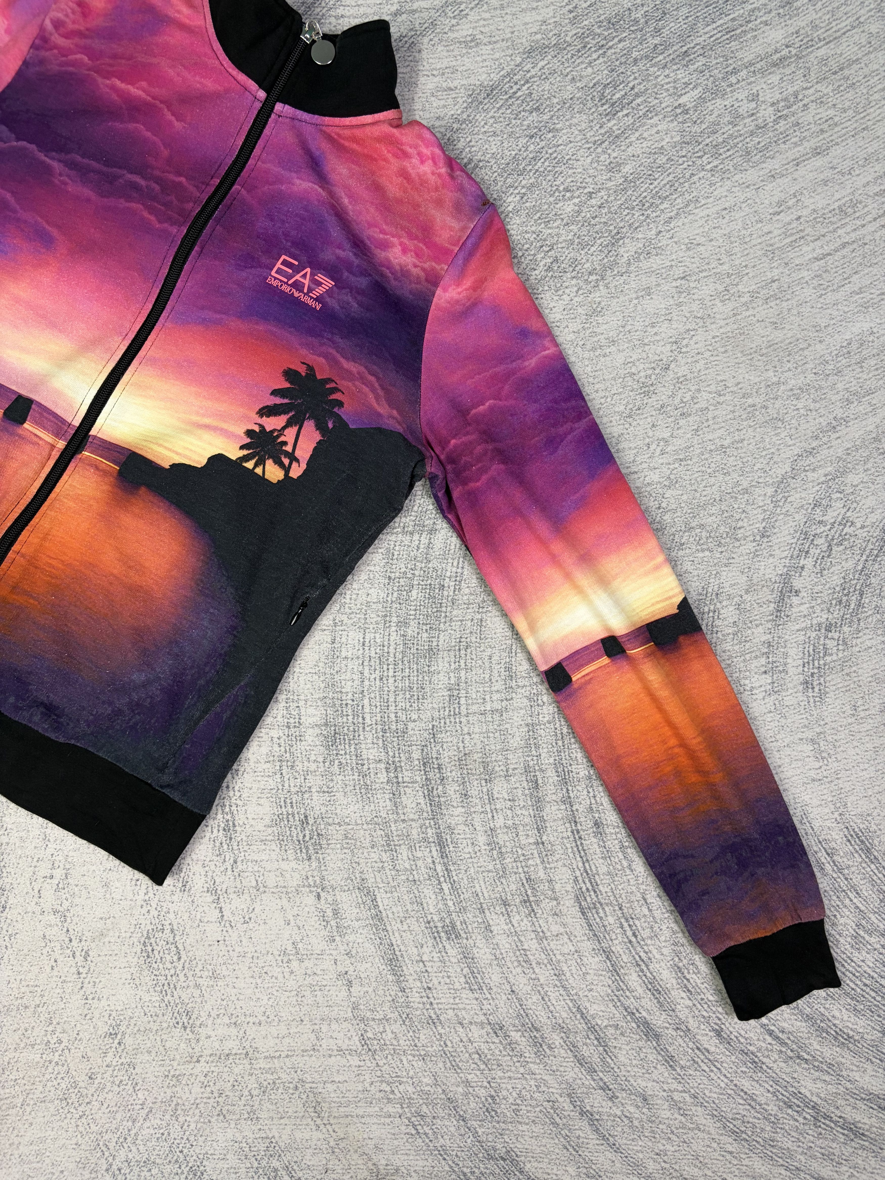 Emporio Armani EA7 Panoramic Scenic Zip Up Sweater Made in Peru Small Size Size US S / EU 44-46 / 1 - 7 Thumbnail