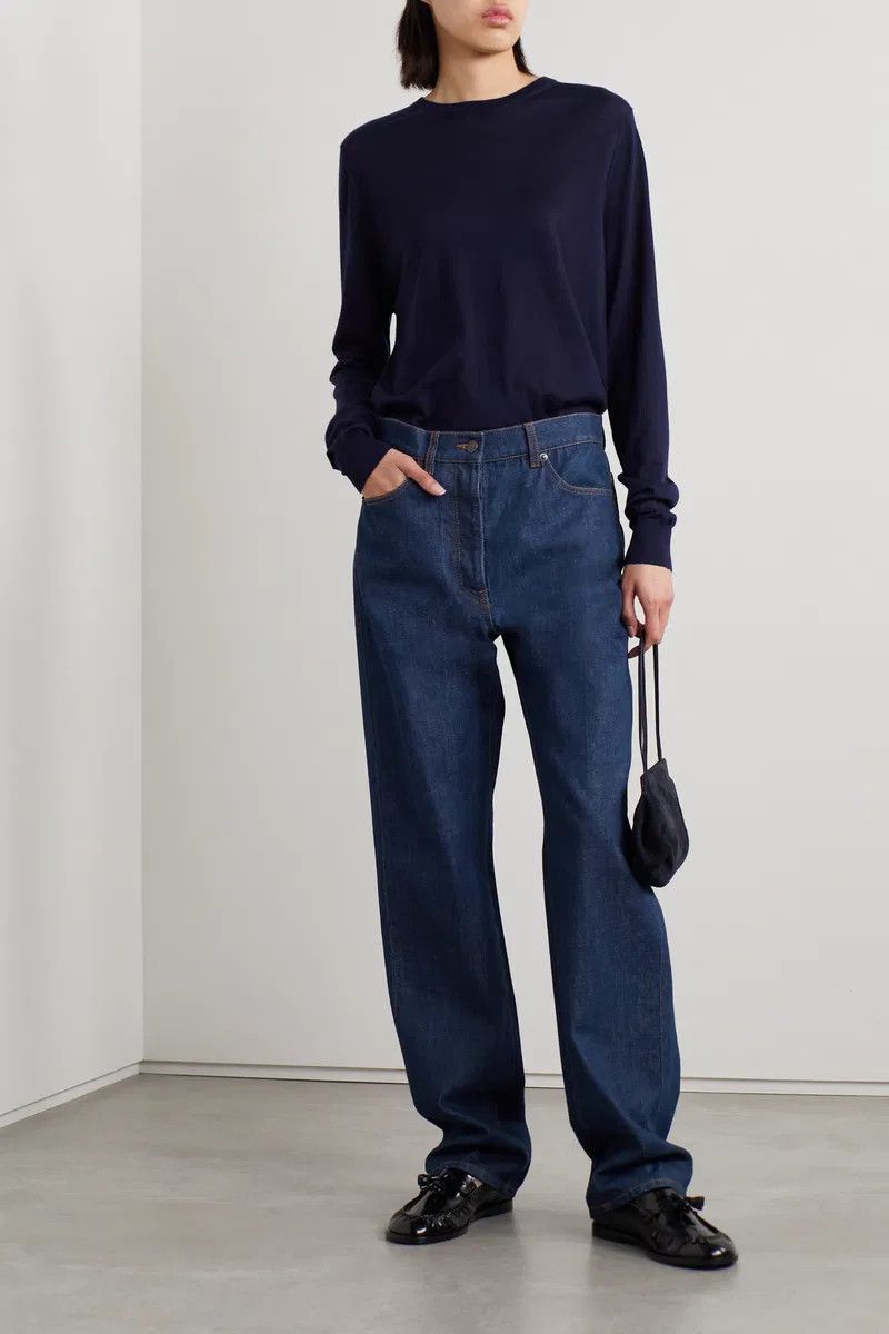 The Row THE ROW Borjis blue high waist straight leg jeans 4 Size 27" / US 4 / IT 40 - 5 Thumbnail