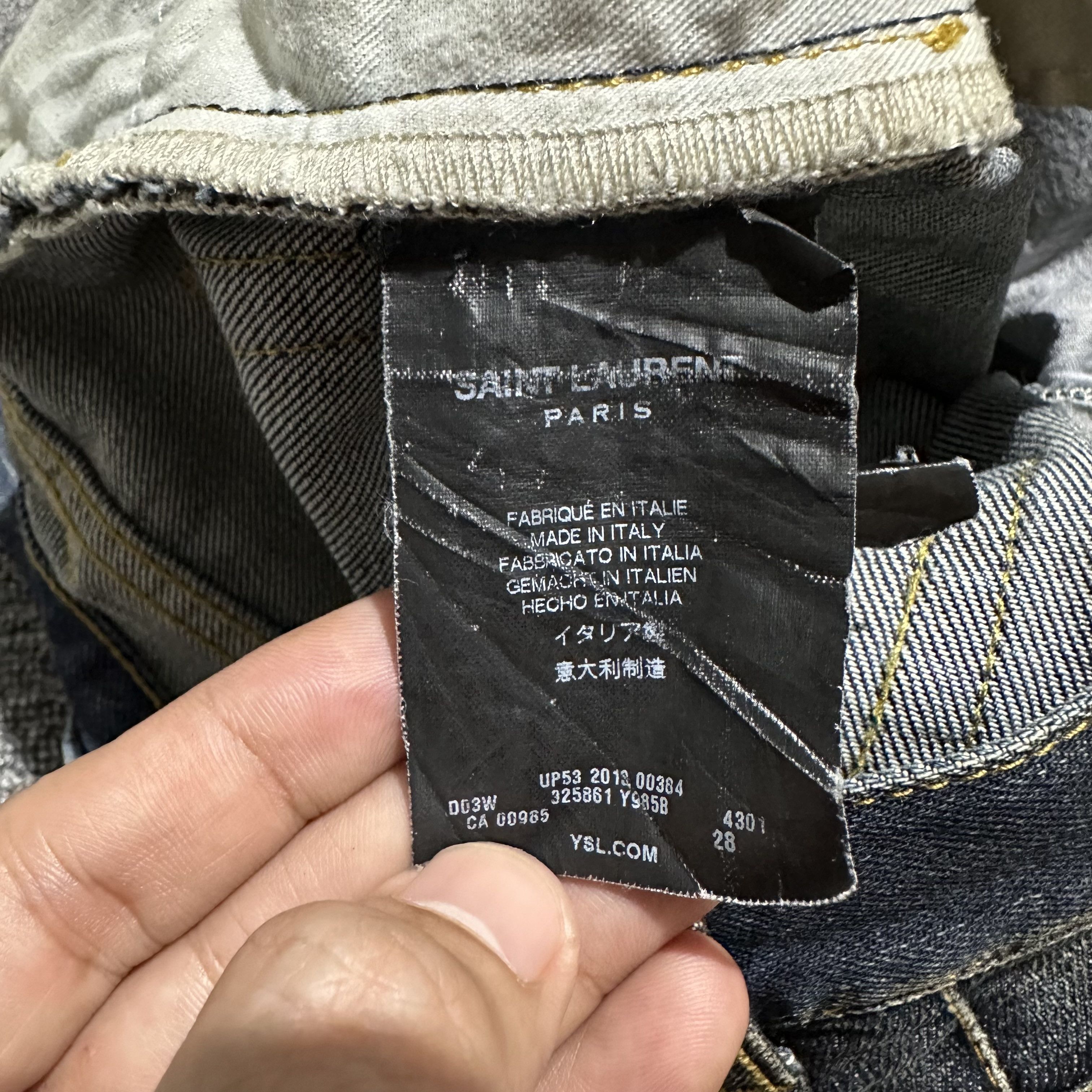 Saint Laurent Paris Saint Laurent Denim Pants Size US 28 / EU 44 - 12 Thumbnail