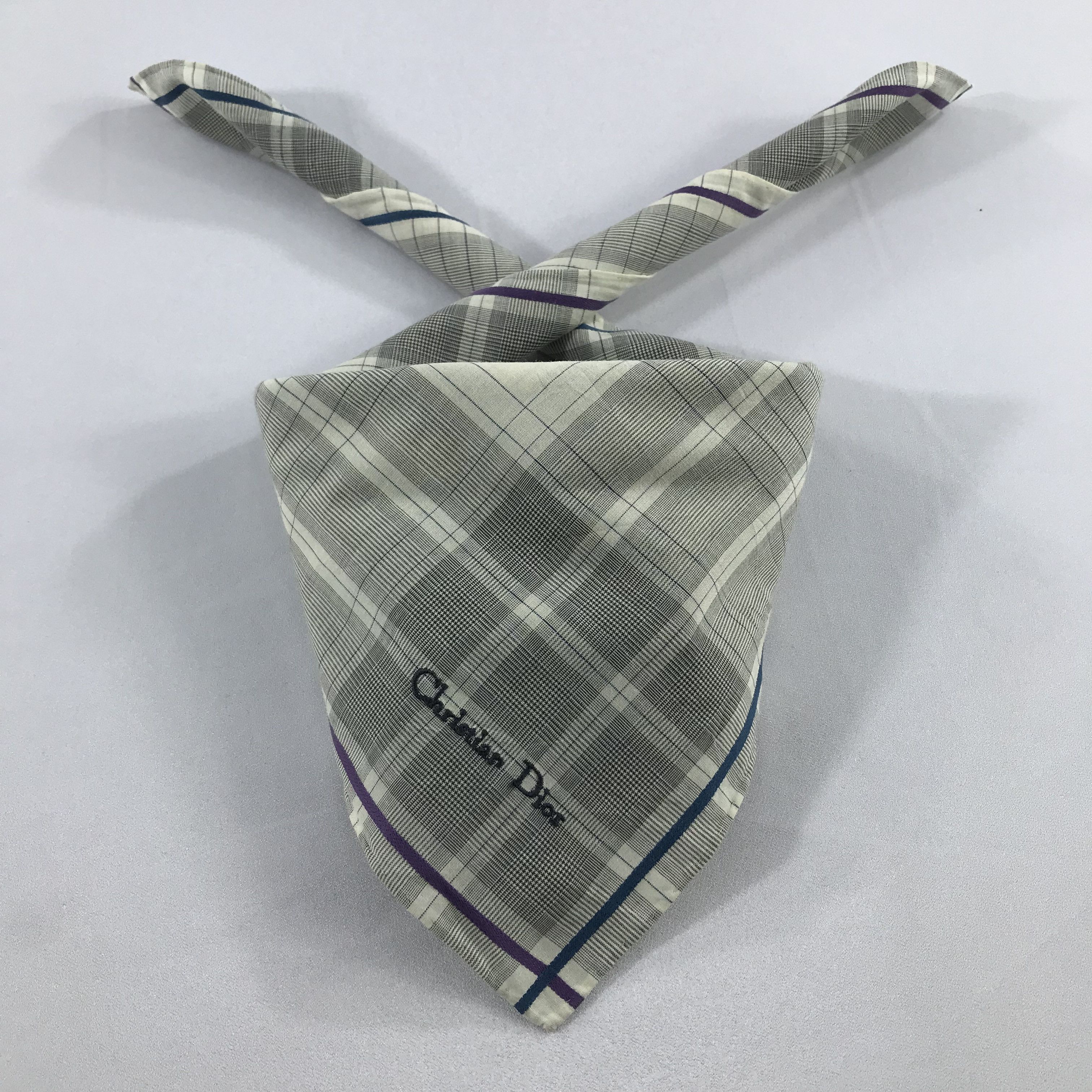 Vintage Christian Dior Bandana / Handkerchief / Neckerchief - S2507 Size ONE SIZE - 3 Thumbnail