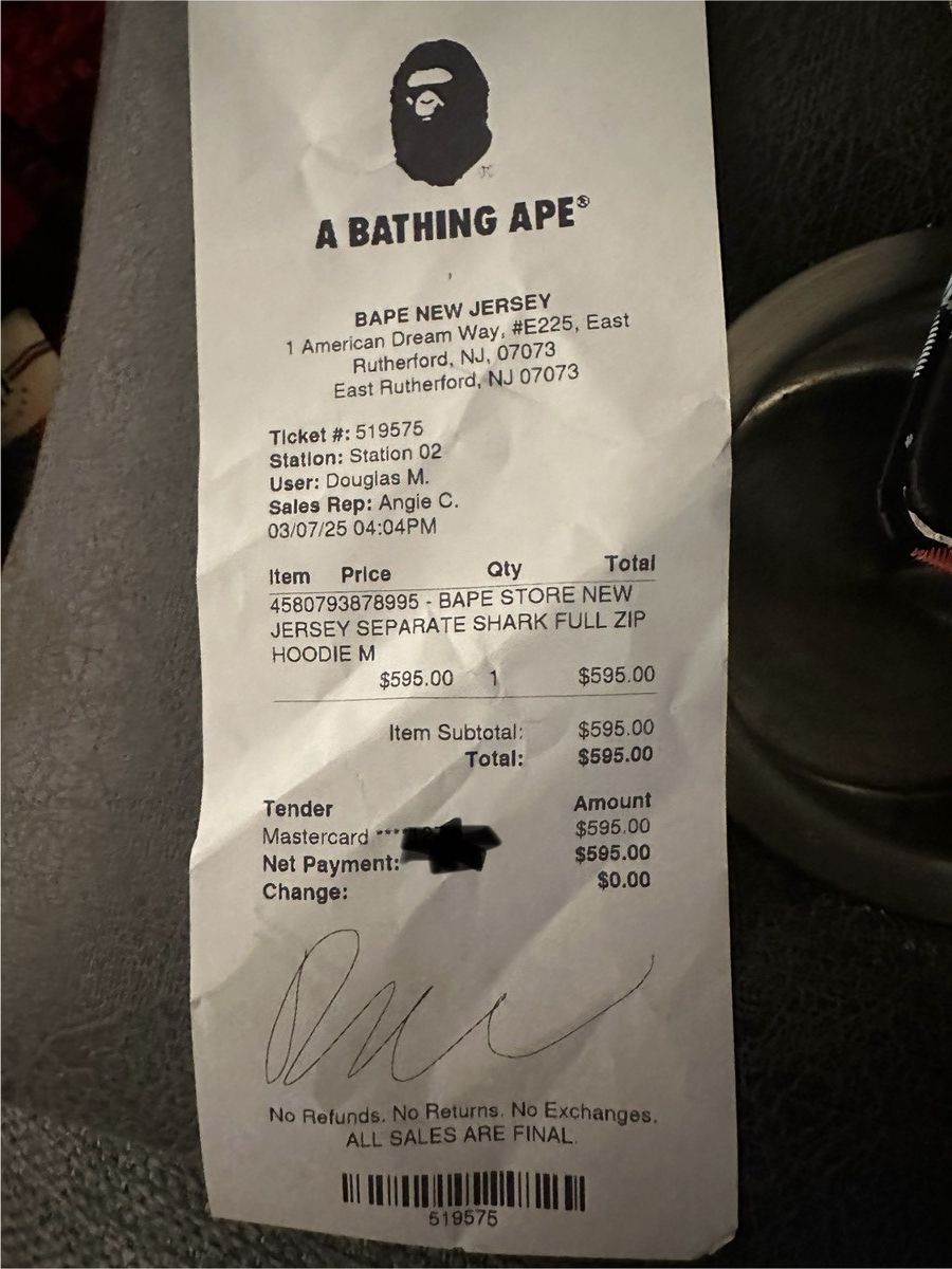 Bape BAPE Store New Jersey Separate Shark Full Zip Hoodie XXL Size US XXL / EU 58 / 5 - 6 Thumbnail