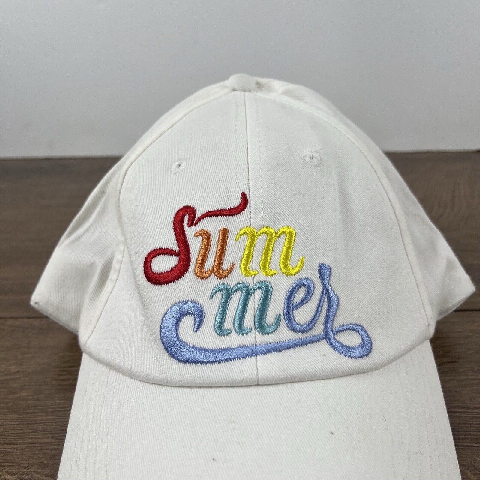 Other Summer Hat Summer Baseball Hat White Adjustable Hat White Ad Size ONE SIZE - 8 Thumbnail