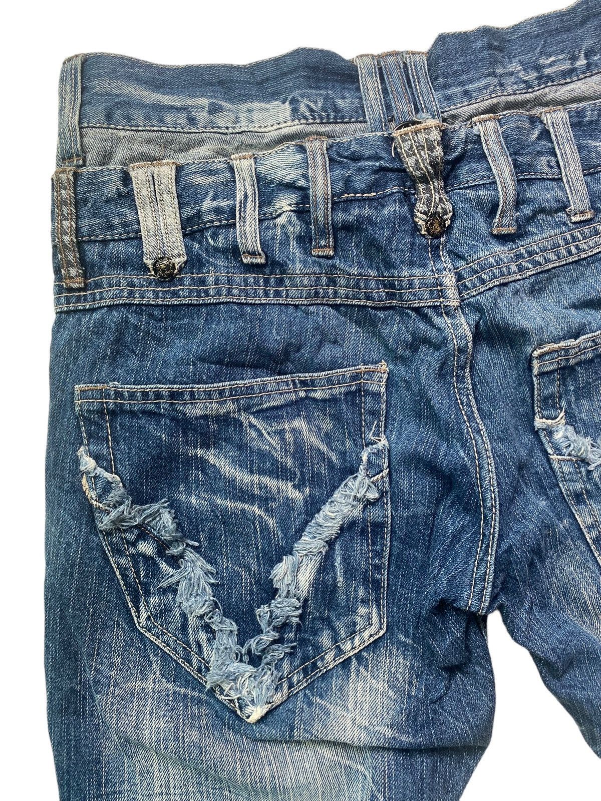 Hysteric Glamour × If Six Was Nine × Le Grande Bleu (L.G.B.) Japanese Brand Blow By Blue Double Waist Jean Size US 28 / EU 44 - 8 Thumbnail
