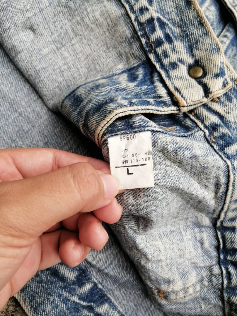 Big John × Japanese Brand × Vintage Vintage Big John SP-600 Made In Japan Acid Wash Denim Jacket Size US L / EU 52-54 / 3 - 9 Thumbnail