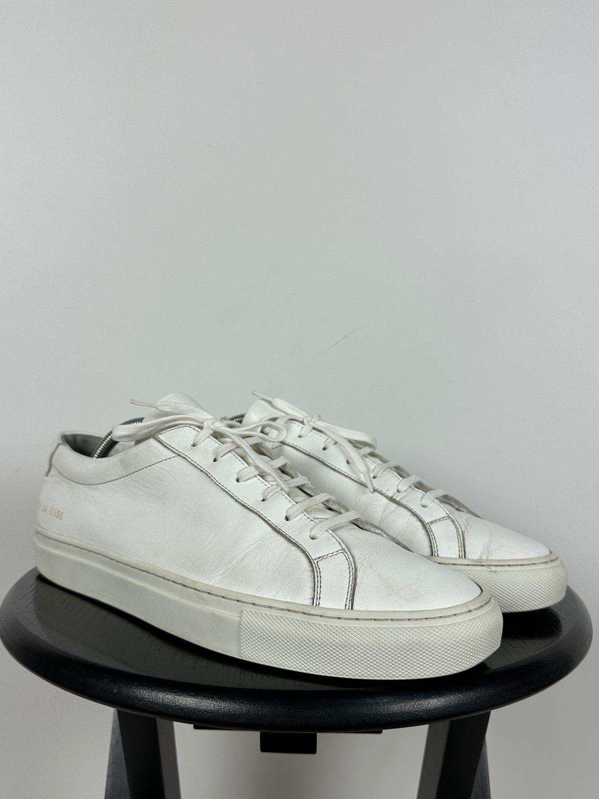 Common Projects Common Projects Original Achilles 1528 Low White Sneakers Size US 11 / EU 44 - 10 Thumbnail