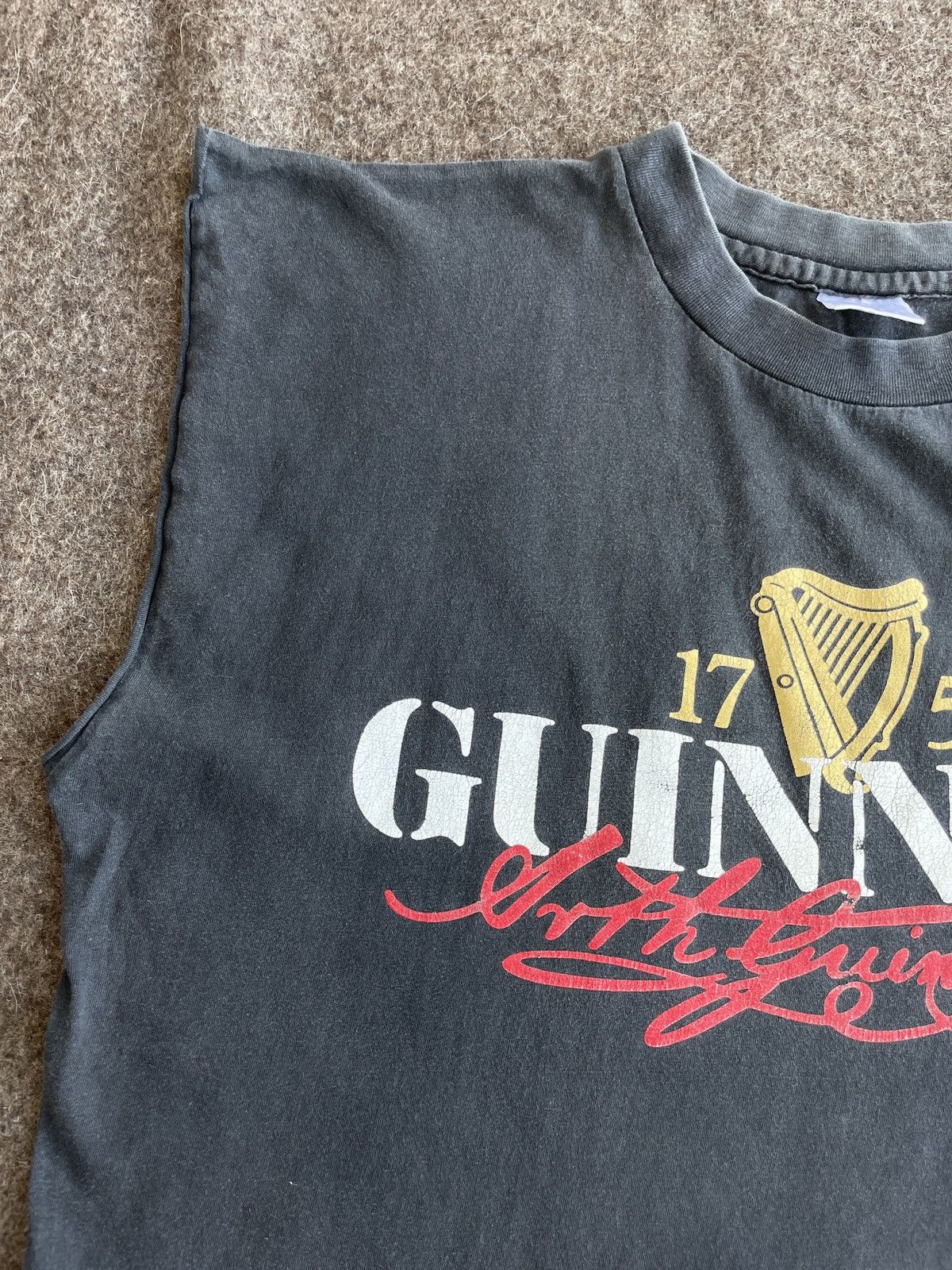 Vintage Guinness Vintage Tank Top Sleeveless T-Shirt Size US XL / EU 56 / 4 - 3 Thumbnail