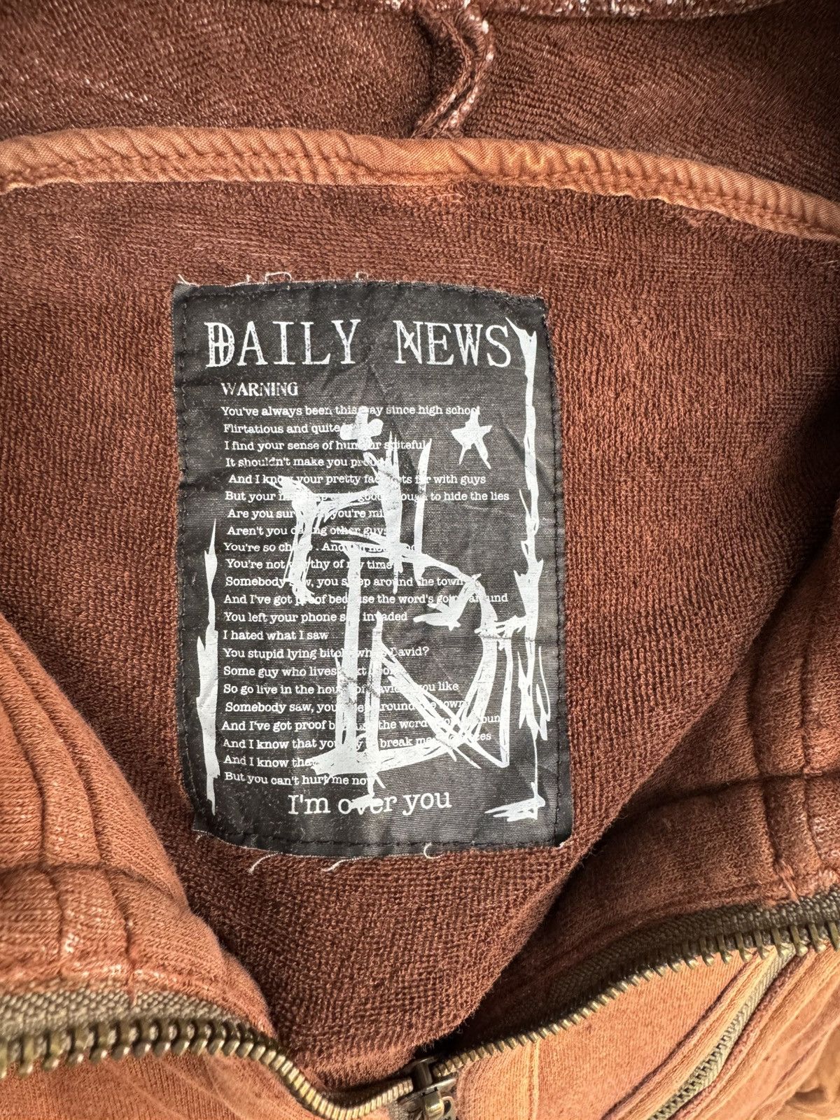 Japanese Brand VINTAGE Y2K BROWN ZIP-UP HOODED SWEAT JACKET JAPANESE STYLE Size US S / EU 44-46 / 1 - 5 Thumbnail