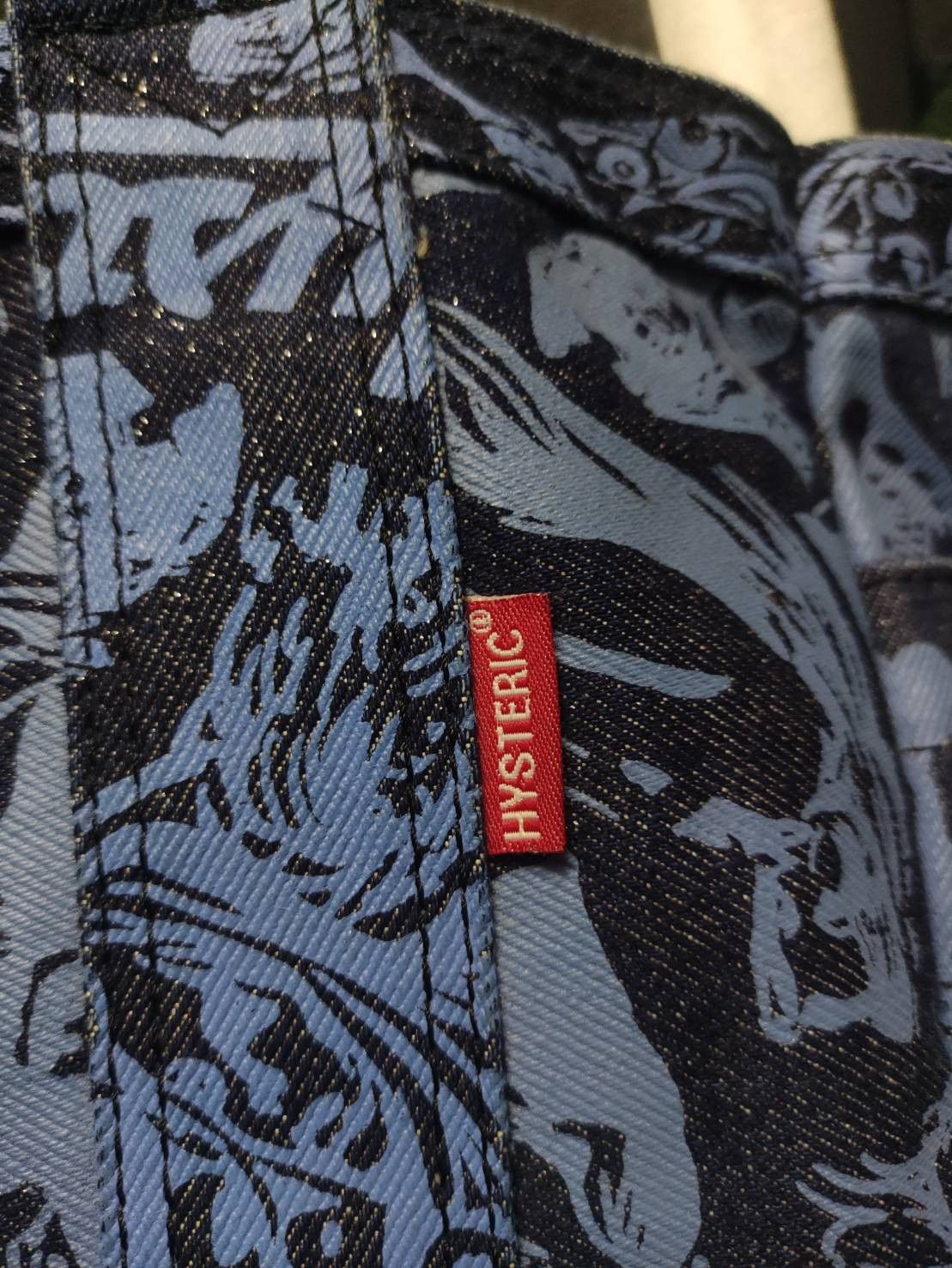Denime Hysteric Glamour Full Print Denim Jeans HandBag Size ONE SIZE - 5 Thumbnail