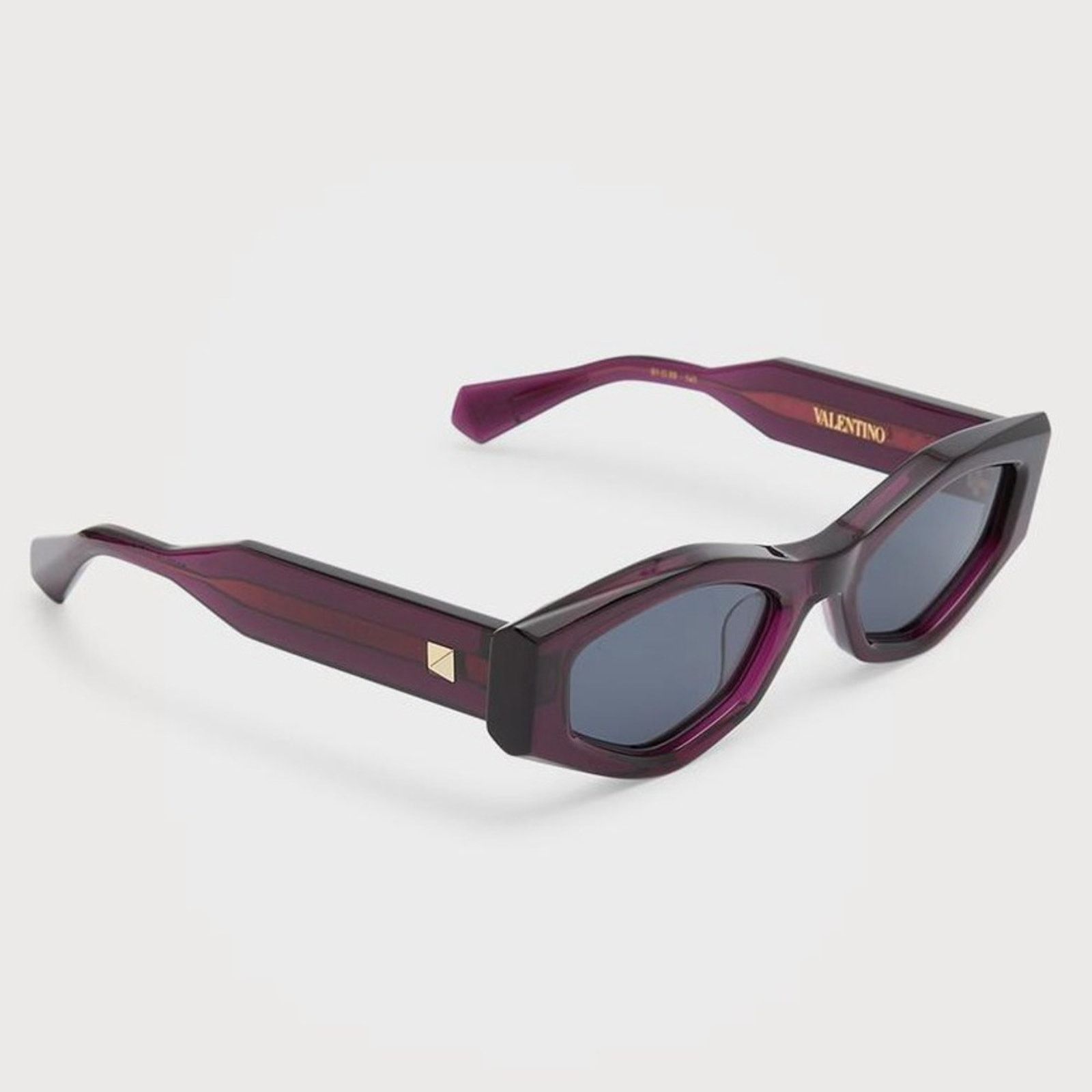 Valentino New! Valentino VLS 101B Purple Geometric Sunglasses Size ONE SIZE - 3 Thumbnail