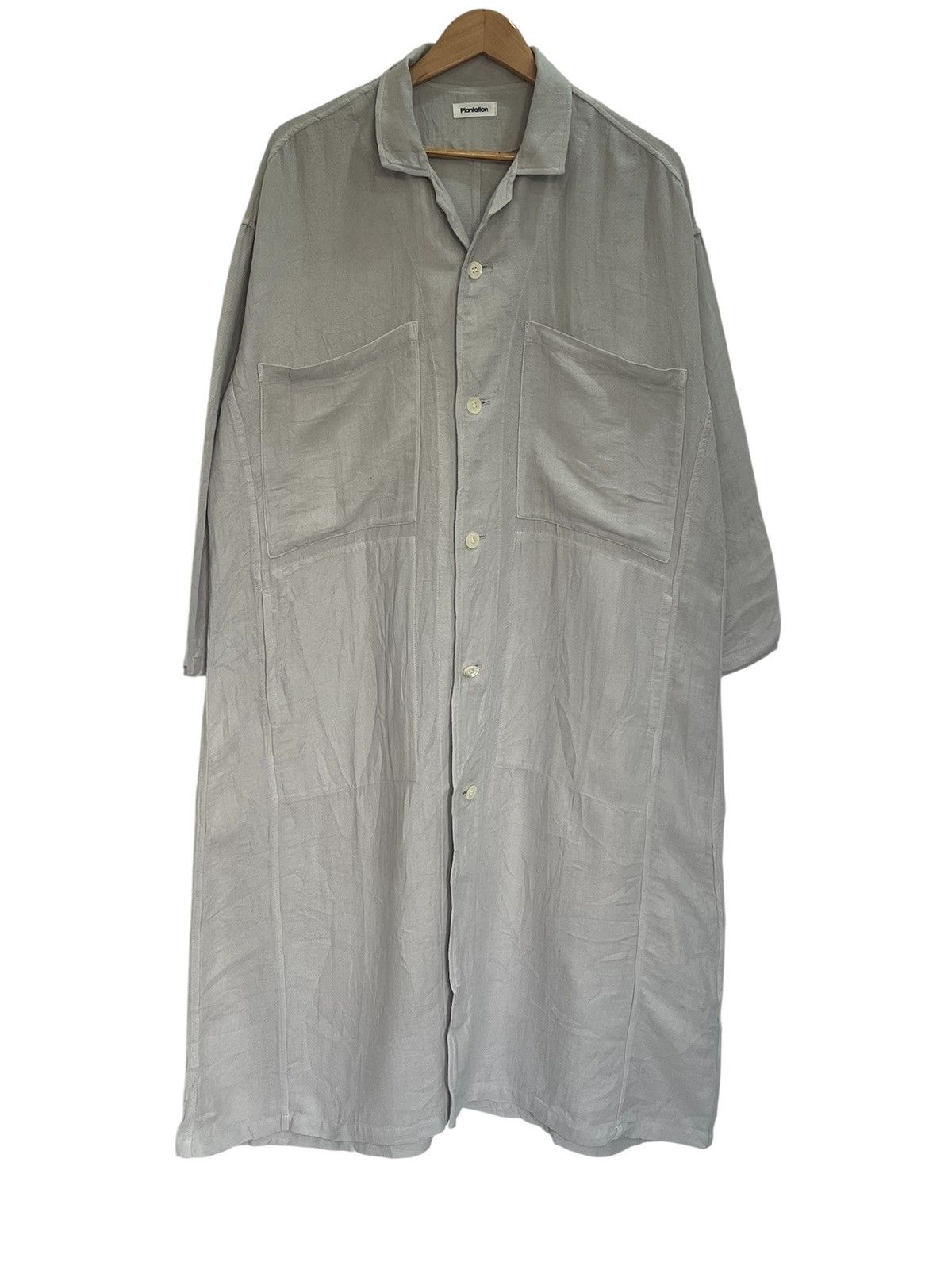 Issey Miyake Plantation by Issey Miyaki Paper Blend Long Coat Size M / US 6-8 / IT 42-44 - 1 Thumbnail