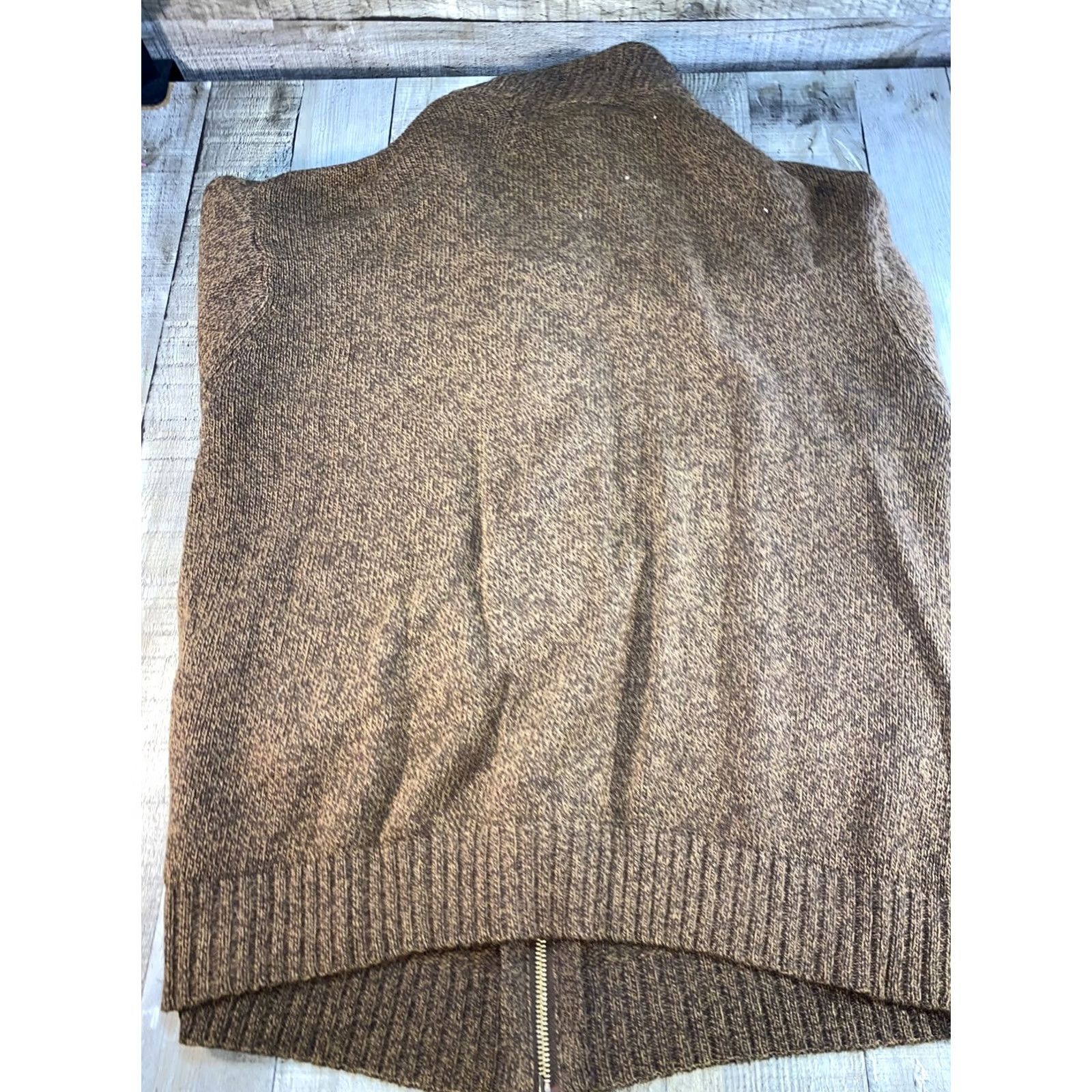 Oscar De La Renta VINTAGE Oscar de la Renta Sweater Zip Zipper Men L Brown Size US L / EU 52-54 / 3 - 5 Thumbnail