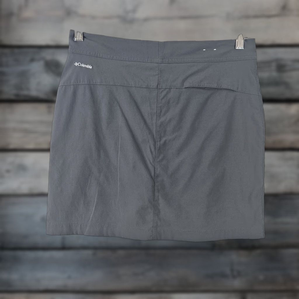 Vintage Columbia Womens Skort Sz 6 Solid Gray Drawstring Nylon Athletic Short Skirt Womens 6 Gray Columbia Size ONE SIZE - 1 Thumbnail