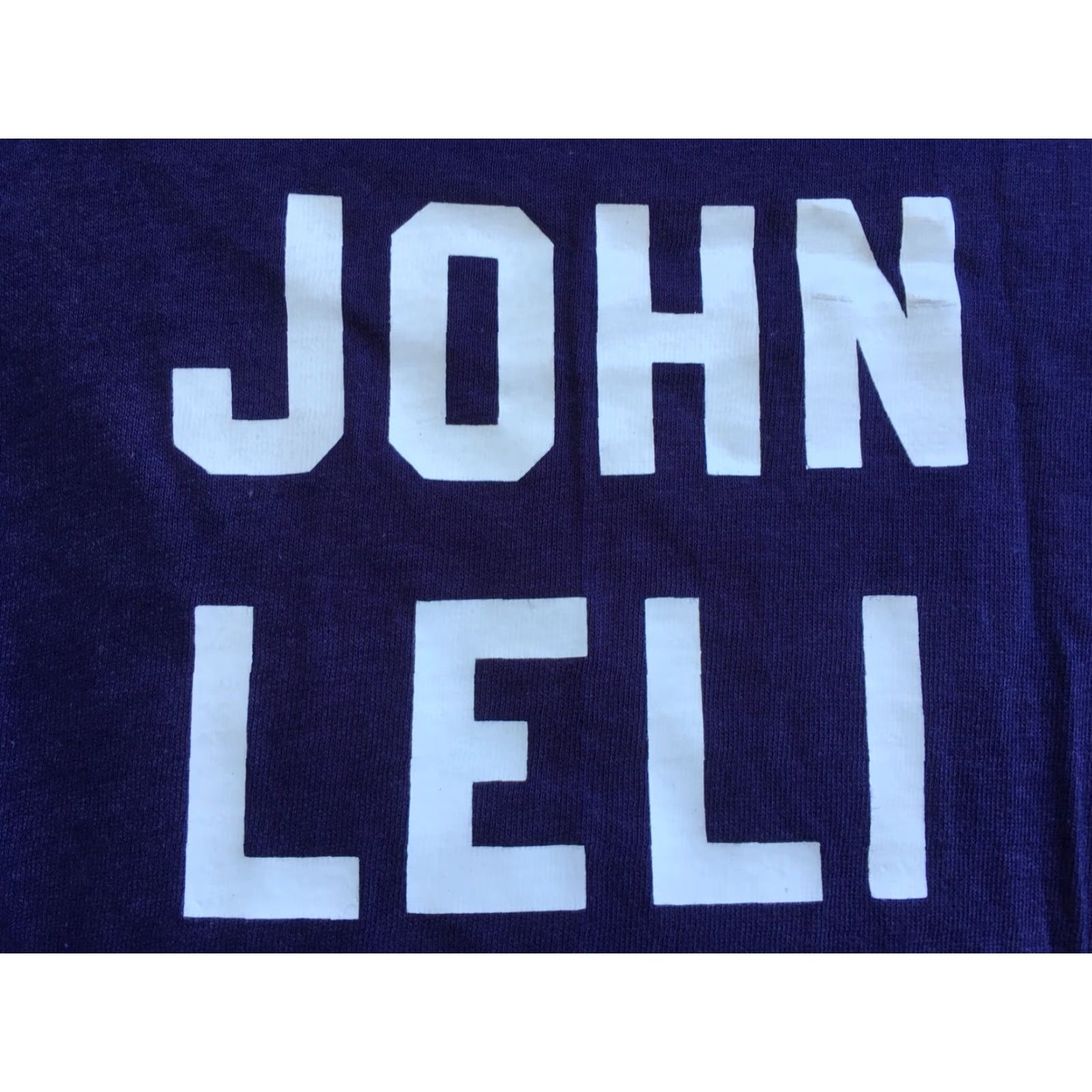 Anvil VINTAGE Anvil USA T-Shirt Blue M Graphic Tee Men 70s 1970s 1980s USA Front Back John Leli Cracking N Navy Blue White Lettering Short Sleeve Size M Size US M / EU 48-50 / 2 - 3 Thumbnail