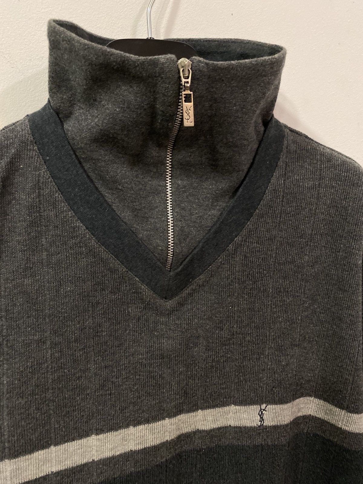 90’s YSL Sweatshirt 1/4 Zip YSL Sweater Old Money