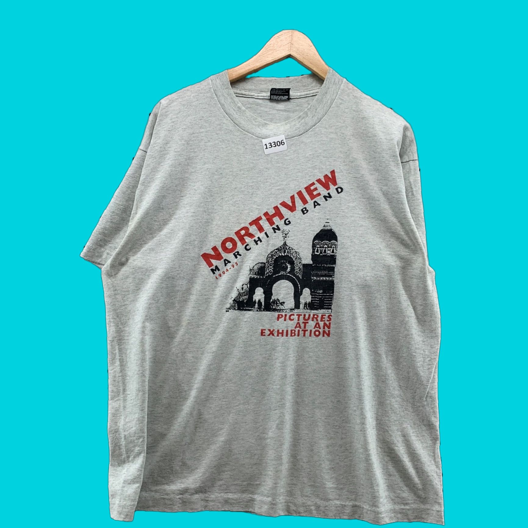 Fruit Of The Loom VINTAGE Northview Marching Band Gray T-Shirt Adult XL Short Sleeve Crew Neck Single Stitch 90s Logo Dreams In Motion Mens/Womens Size US XL / EU 56 / 4 - 1 Thumbnail
