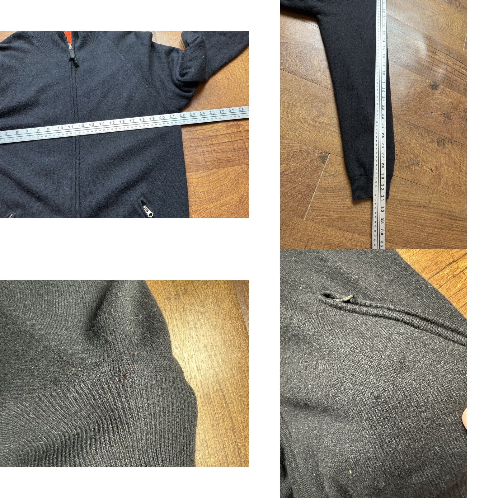 Y-3 Y-3 Yohji Yamamoto 100% Cashmere Reversible Sweater Jacket XL Black Orange Blaze Vintage Men’s Full Zip Size US XL / EU 56 / 4 - 9 Thumbnail