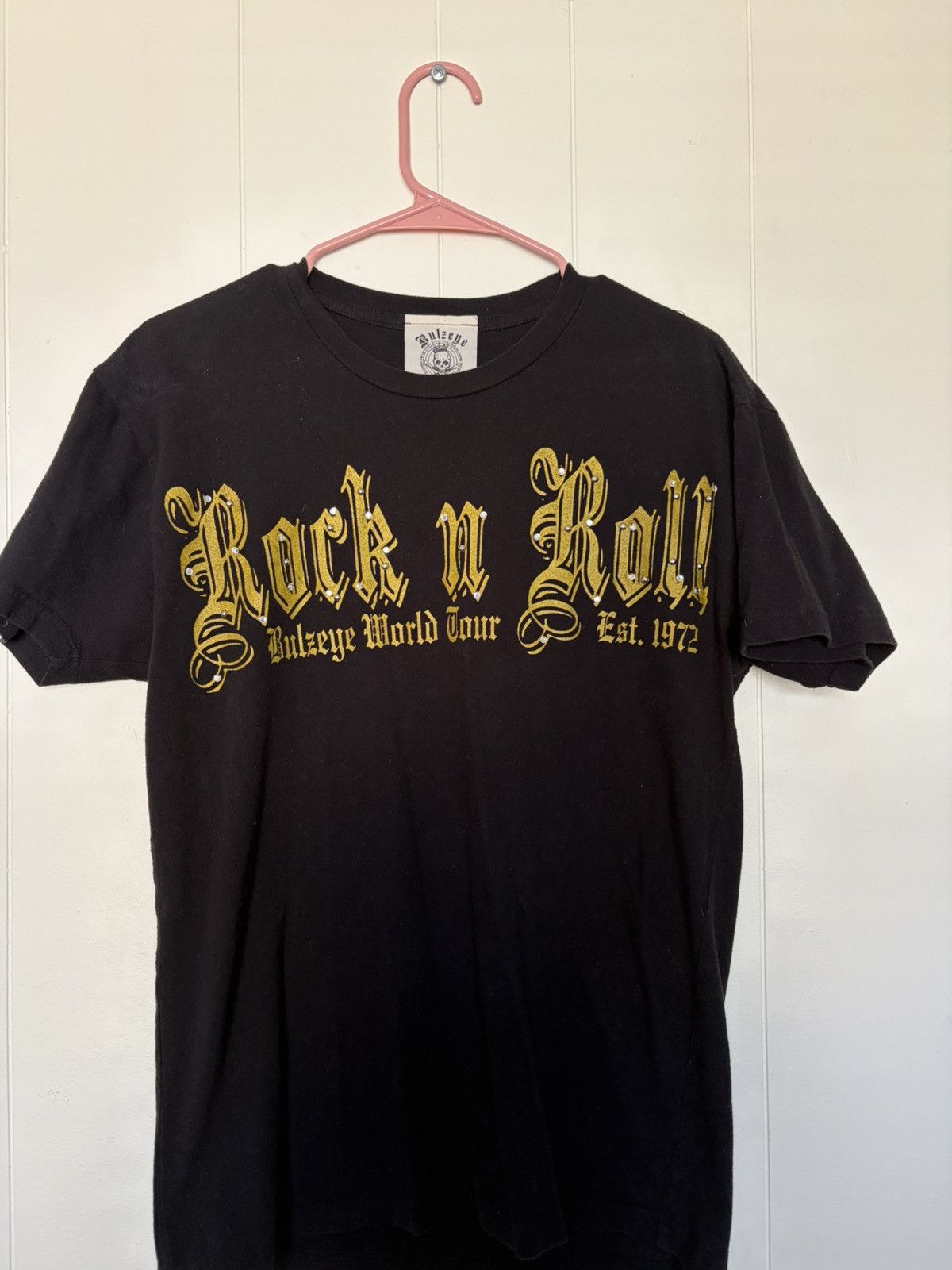 Vintage Bulzeye “Rock and Roll” studded vintage t-shirt Size US M / EU 48-50 / 2 - 1 Thumbnail