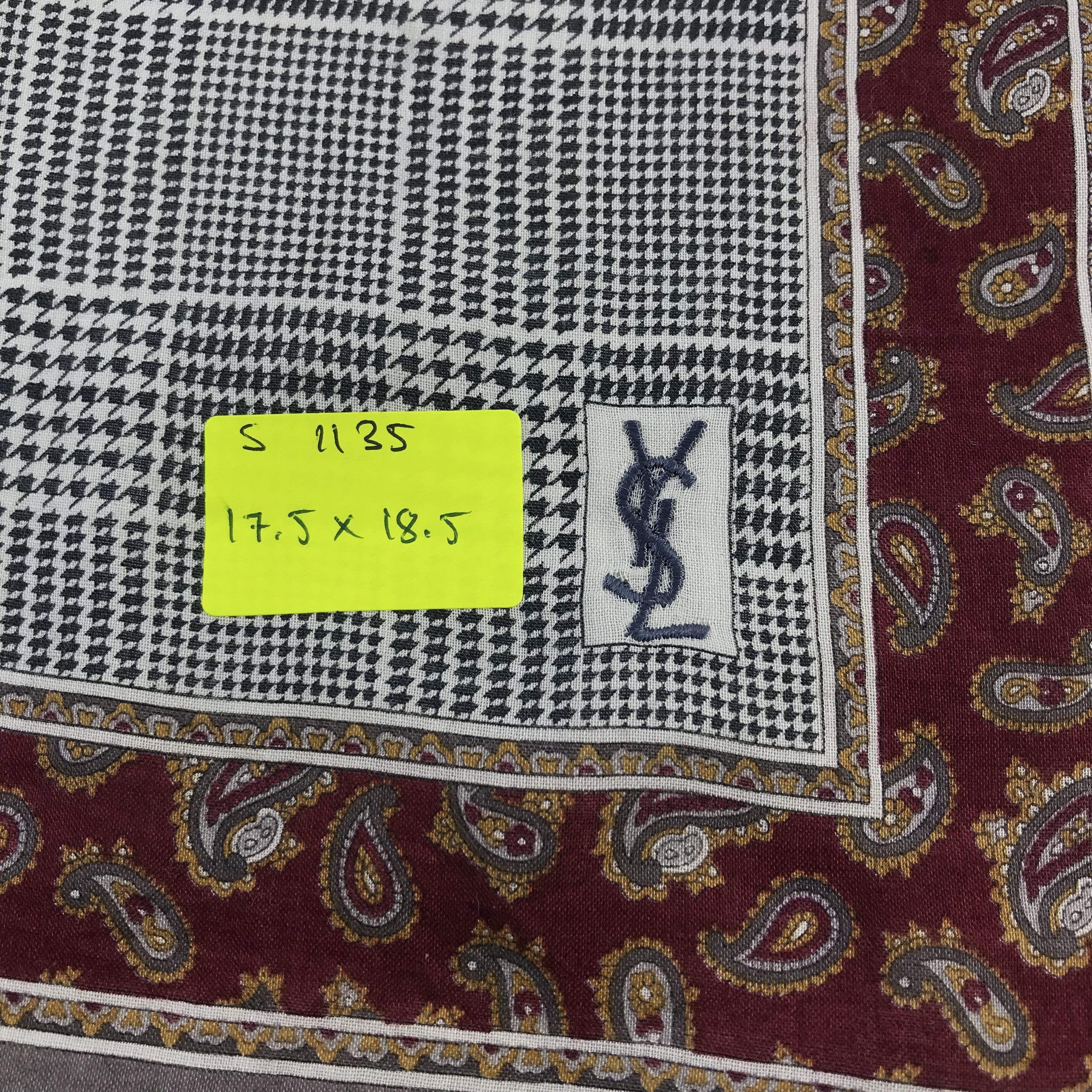 Vintage × Yves Saint Laurent Yves Saint Laurent Bandana / Handkerchief/Neckerchief -S1135 Size ONE SIZE - 4 Thumbnail