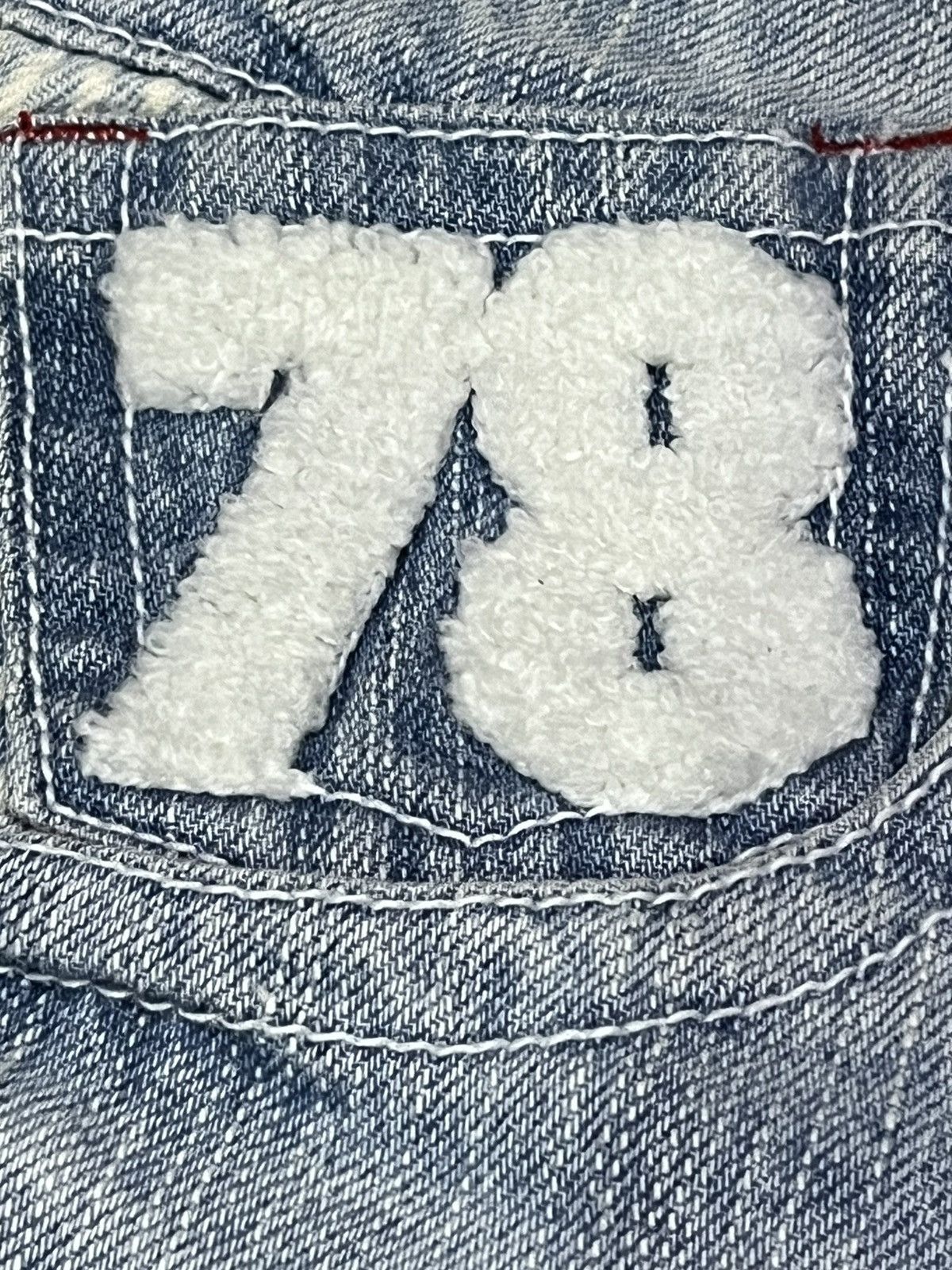 Vintage CALIFORNIA❤️Bold Spellout Laced Pockets Light Wash Shorts ❤️ Size 27" / US 4 / IT 40 - 6 Thumbnail