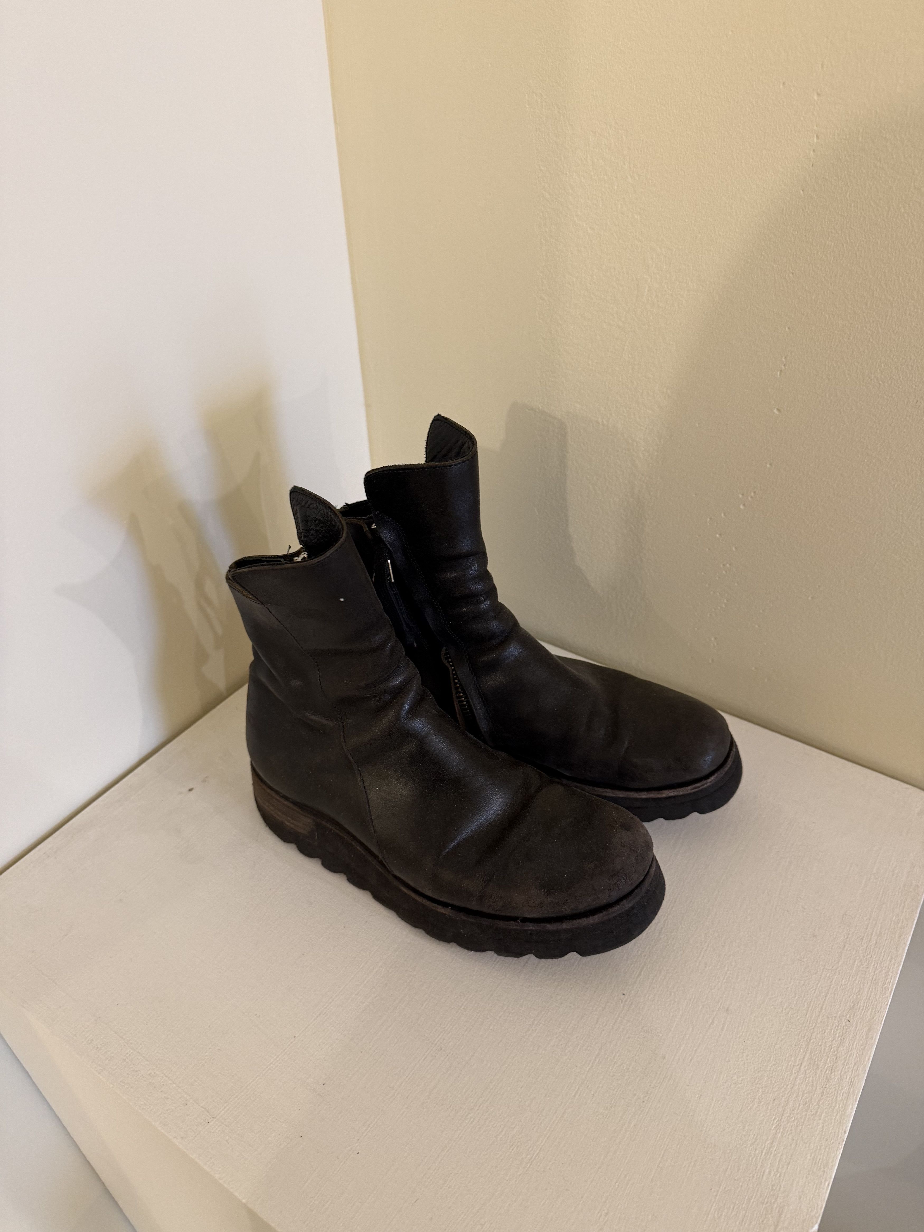 Boris Bidjan Saberi boris bidjan saberi back zip leather boots Size US 7 / IT 37 - 1 Thumbnail